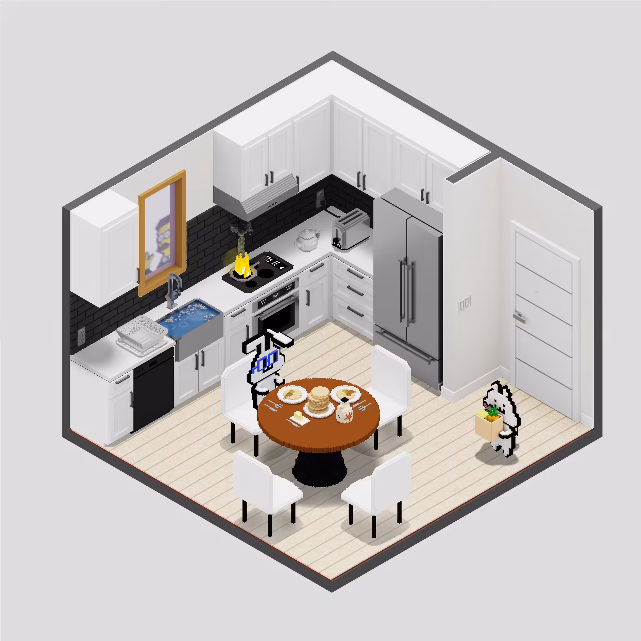 Many-Rooms Interpretation: Kitchen: Kitchen #43