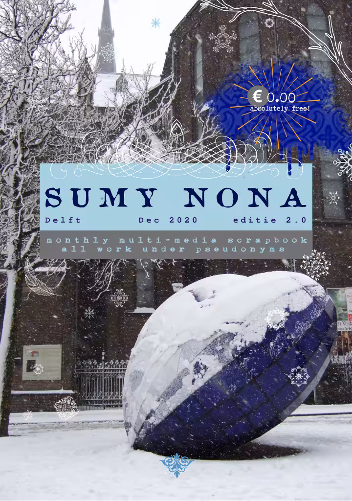 .20 SUMY NONA zine, DECEMBER 2020, EDITIE 2.0 (issue & NFT)