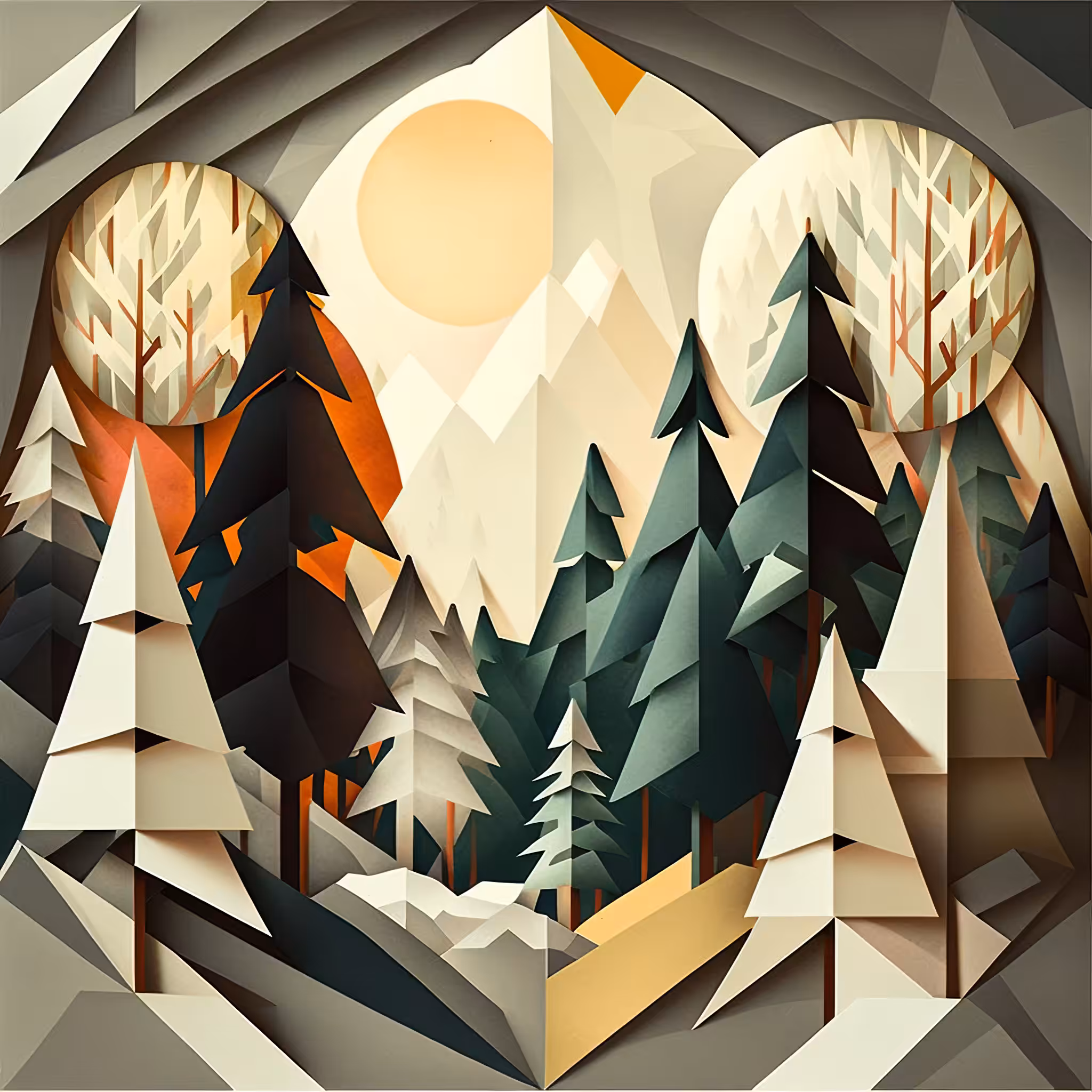 Beauty of the Minimalist Forest #