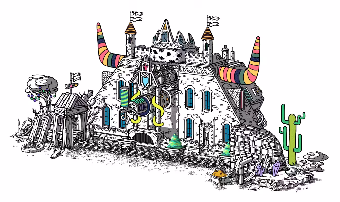 The ice cream house with his own mine.