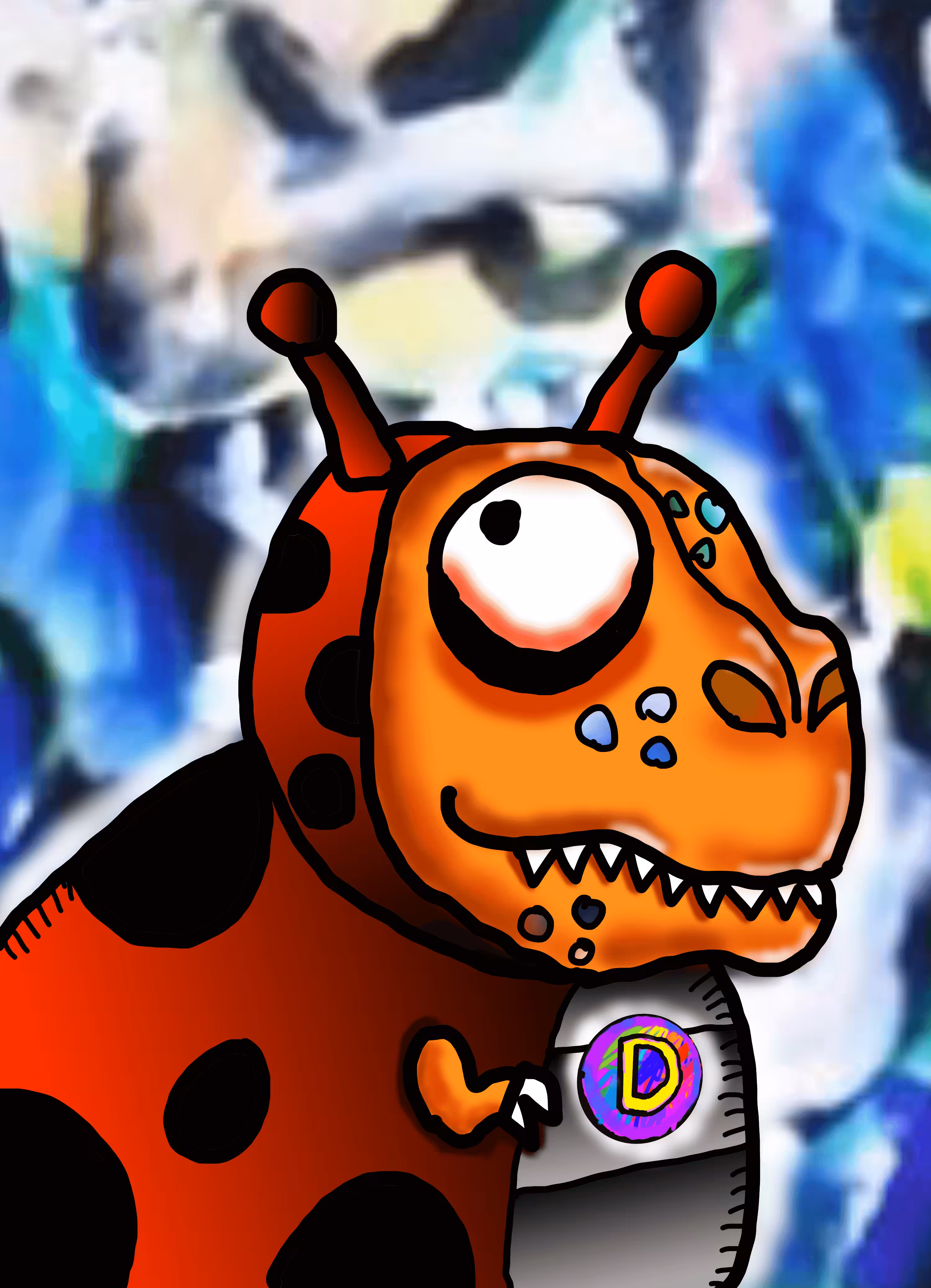 Silly T-Rex No.#69  I’m Buggy Rex