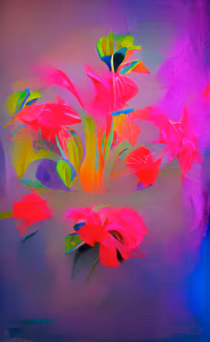 neon flowers