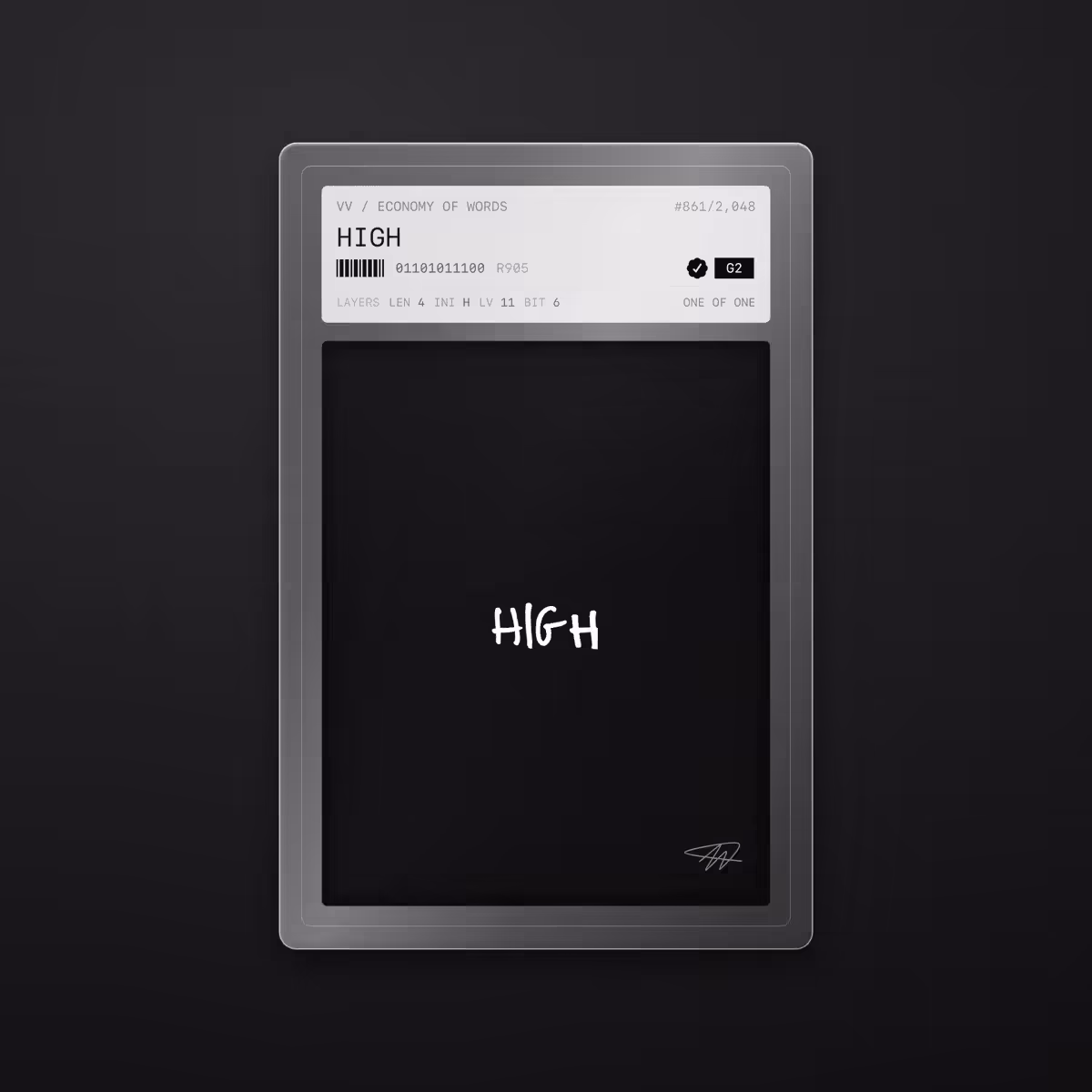Economy of Words: HIGH · #861