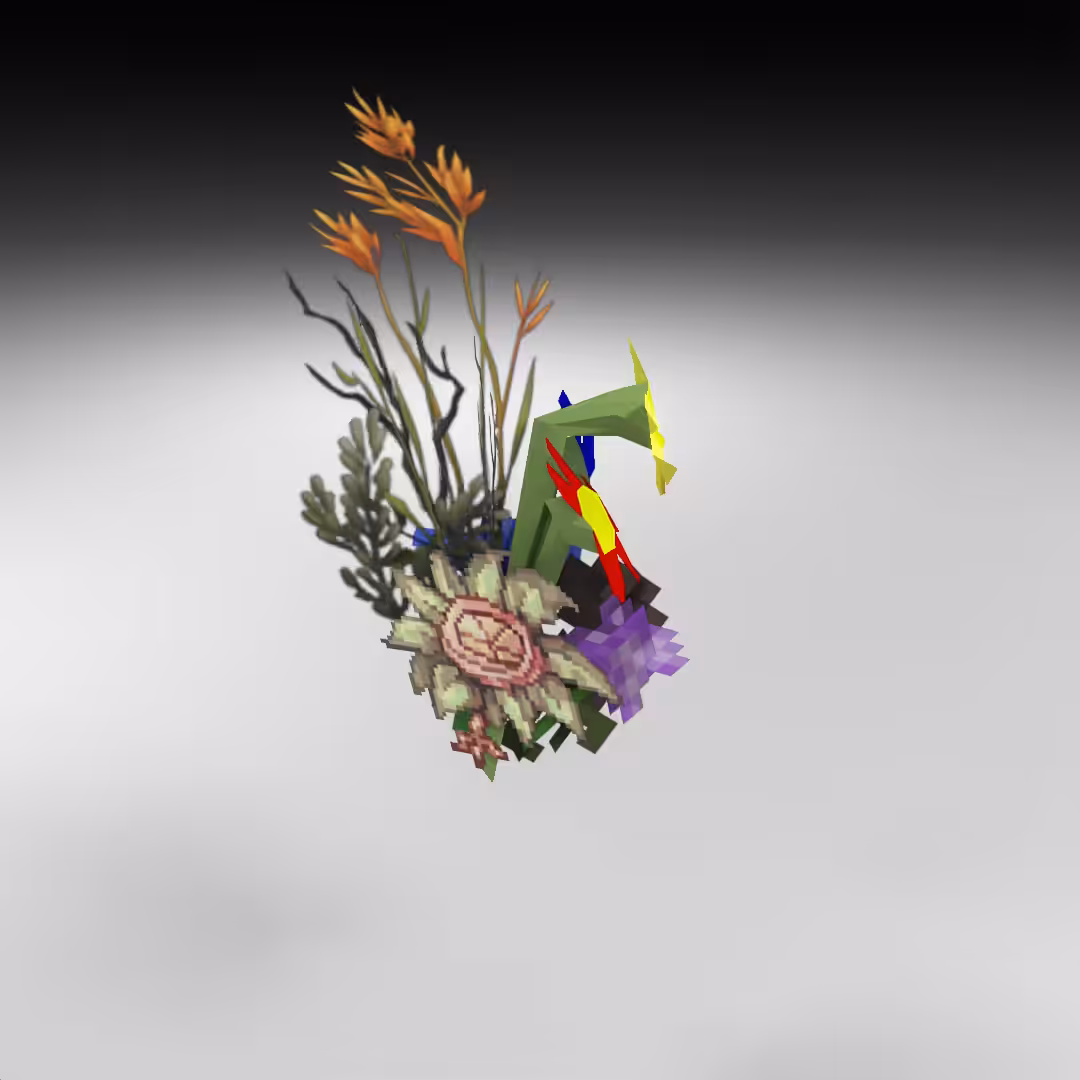Hand-hacked Bouquet 155