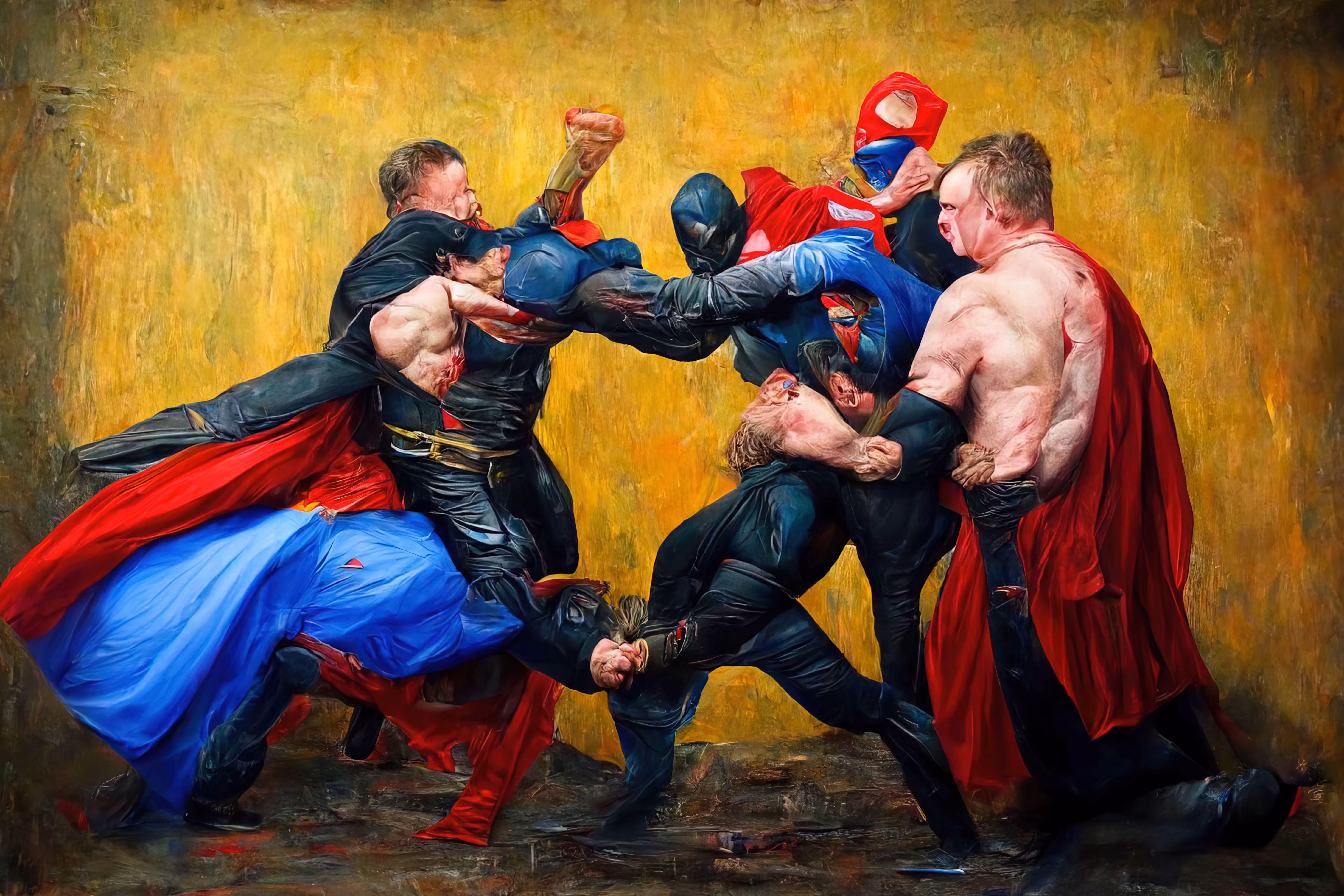 Superheros Fighting - Round 1