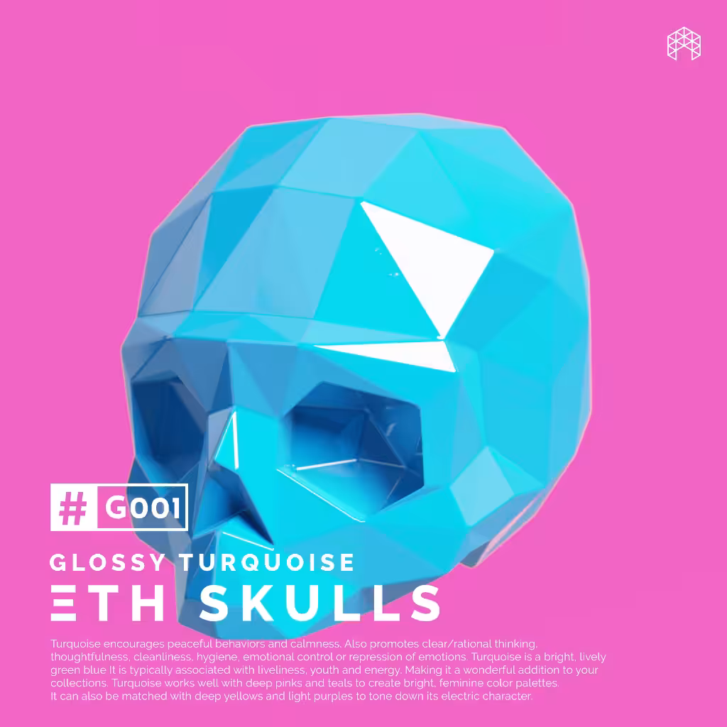 G001-TURQUOISE/ΞTH SKULLS