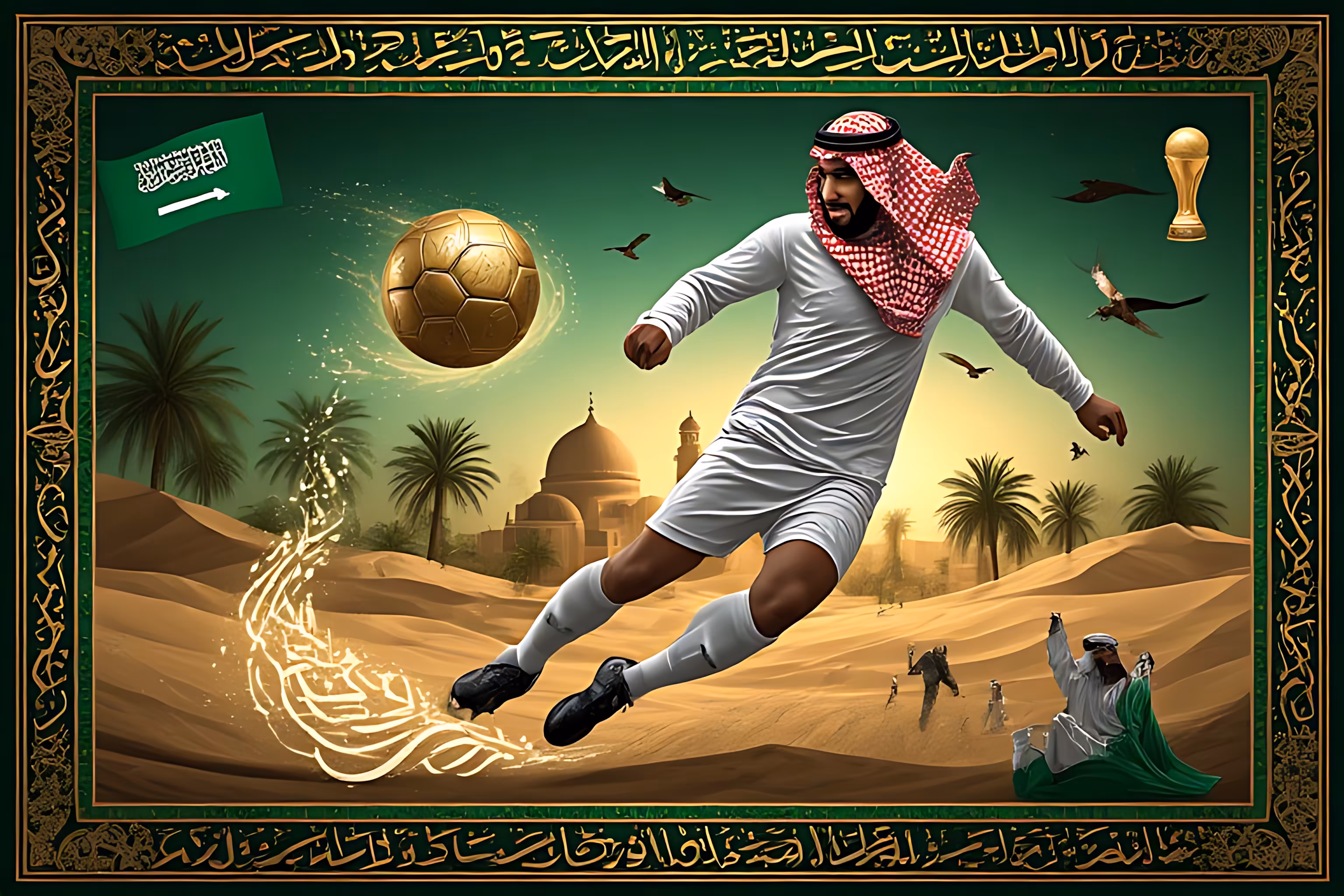 2026 WORLD CUP: 48 NATIONS | NFT COLLECTION: Saudi Arabia - The Gold of the Desert