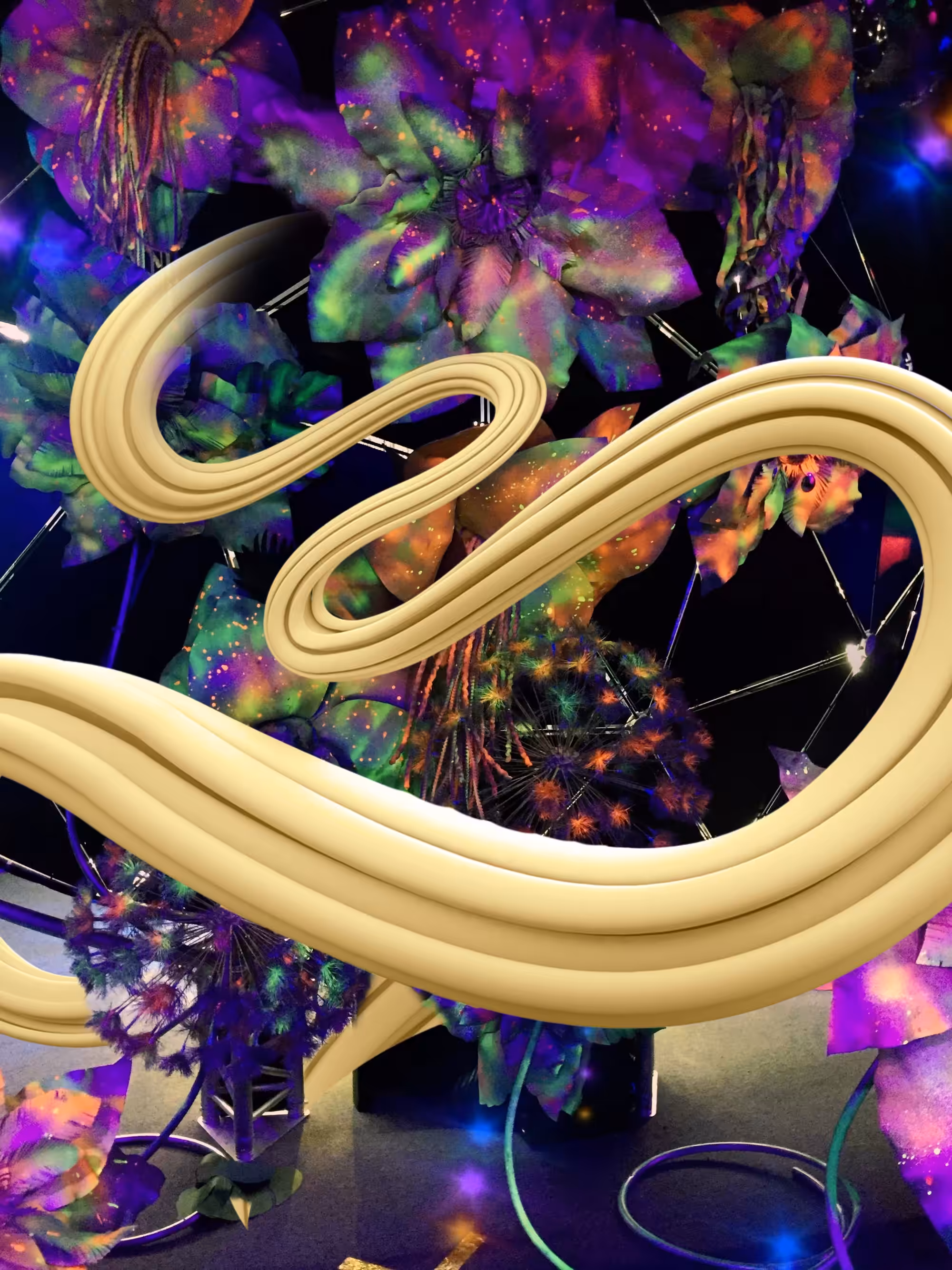 Neural Wormhole Through a Quantum Field