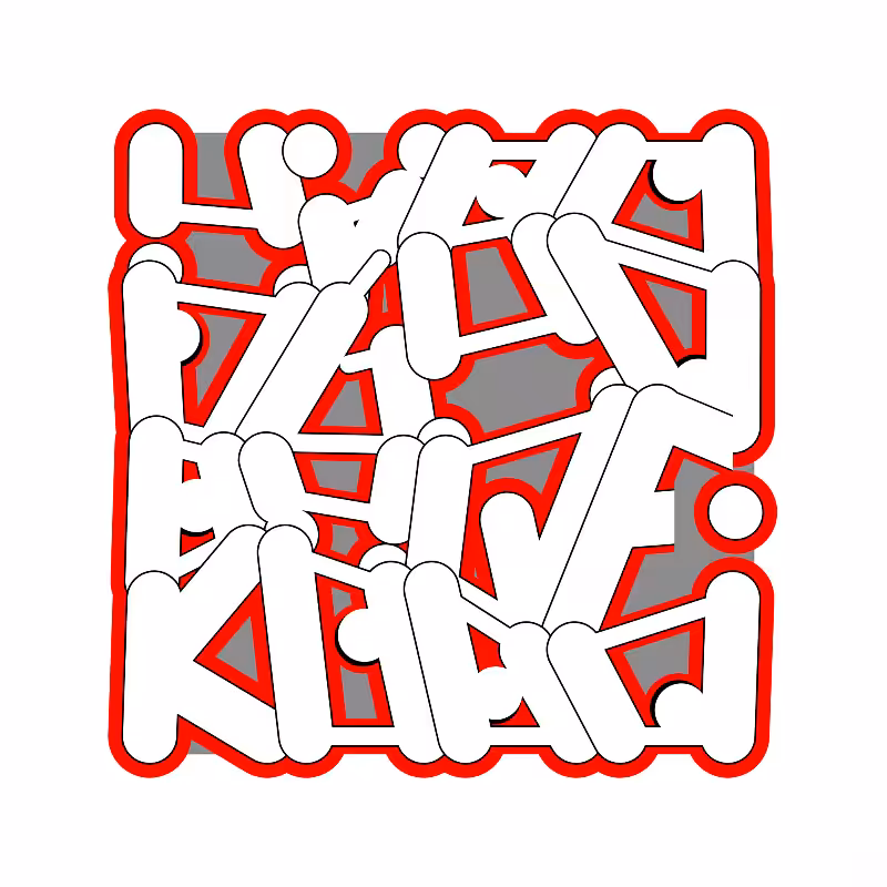 "Alphabetic signs" -WHITE TEST- (Preview) #8