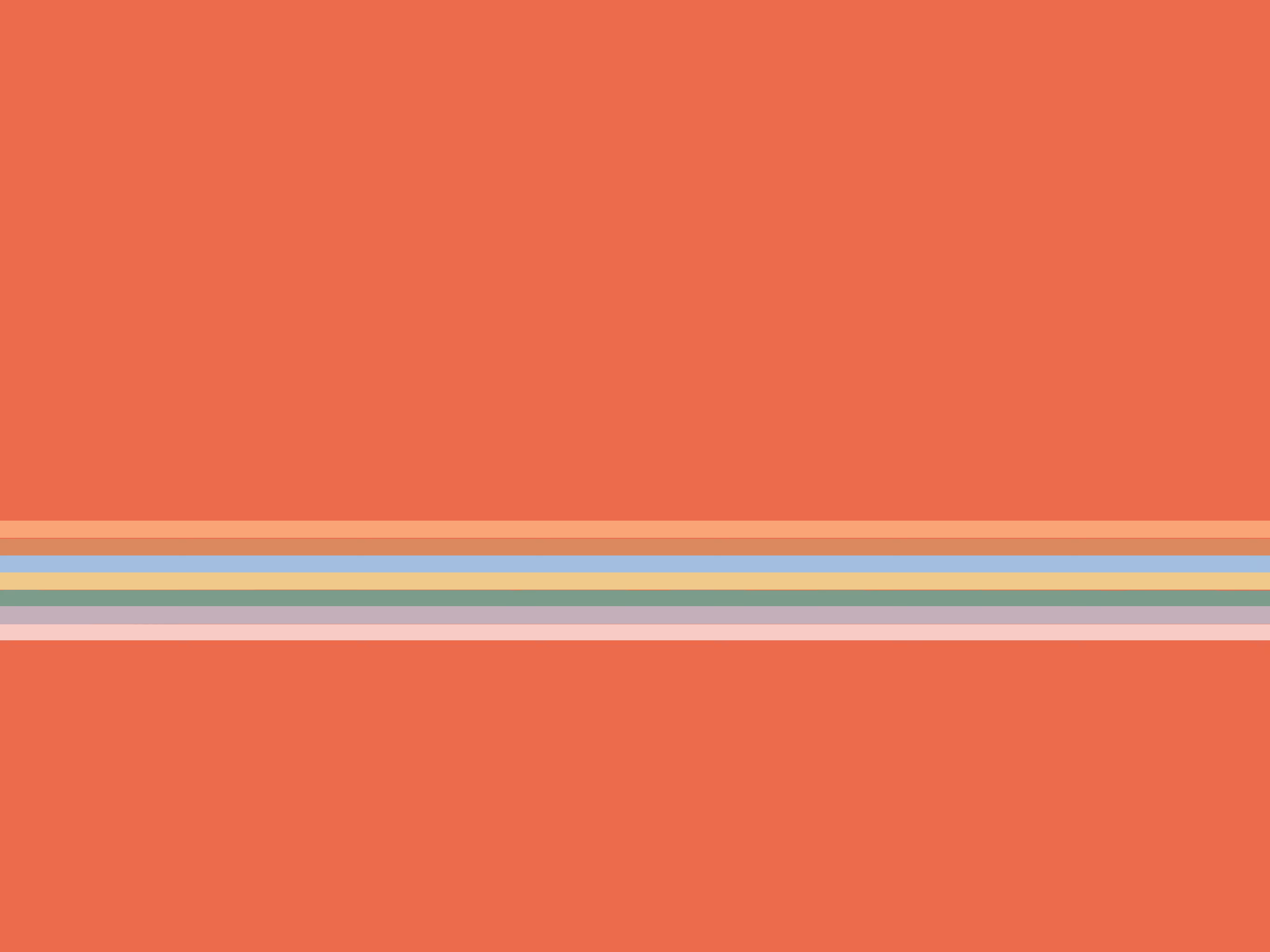 Streifen auf Rotorange
