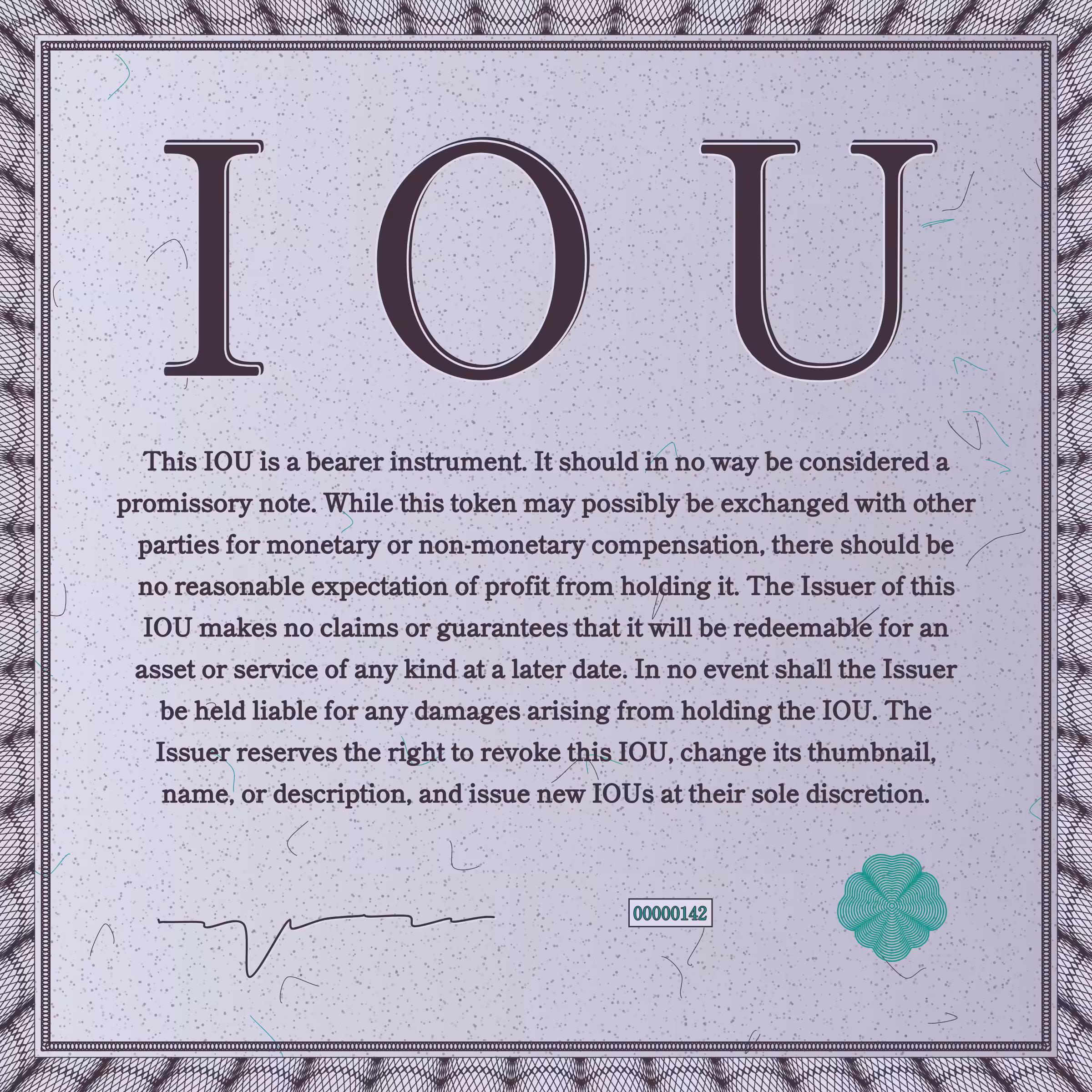 IOU #142