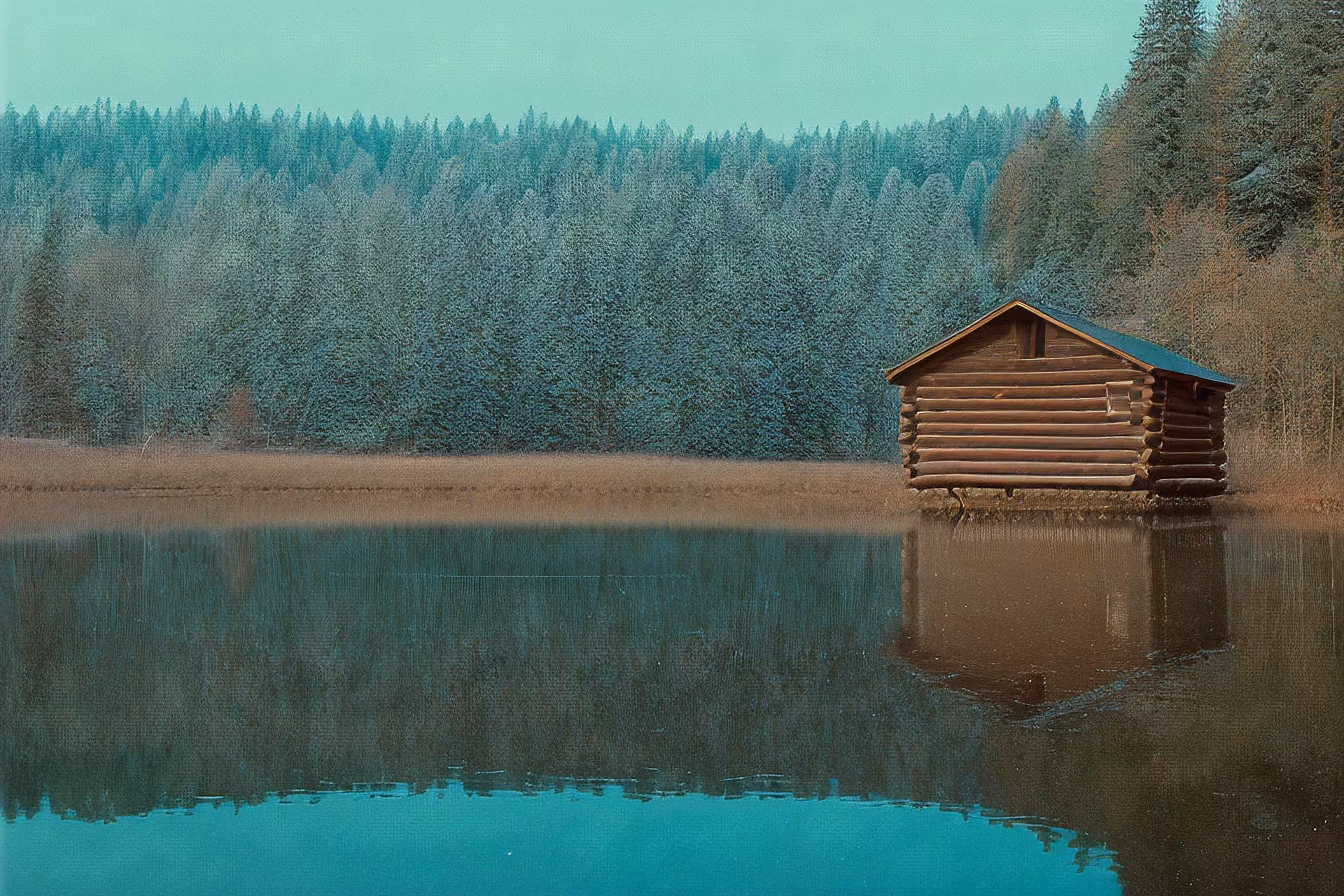 Lonely Log Cabin