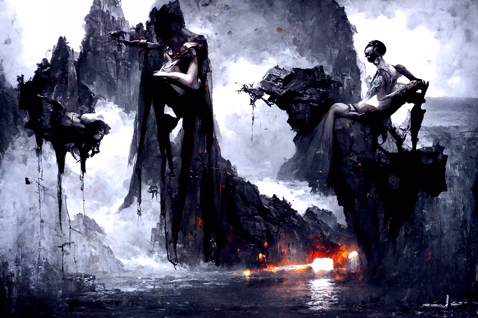 Cliffside by Night