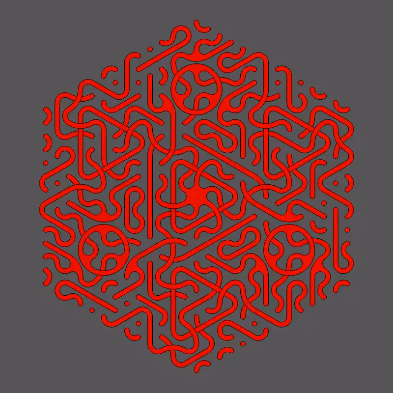 Threefold Symmetry - Dark Variations #414
