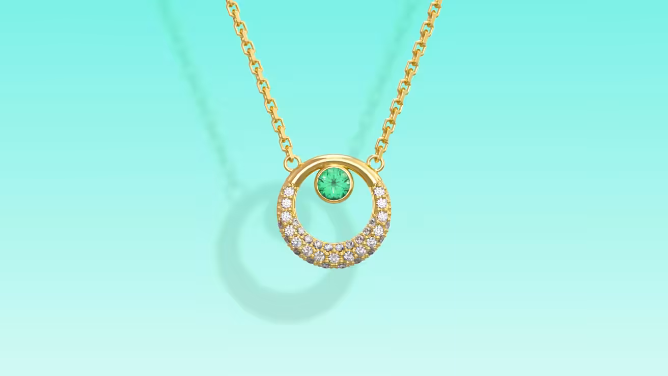 EVERYGEM EMERALD NECKLACE