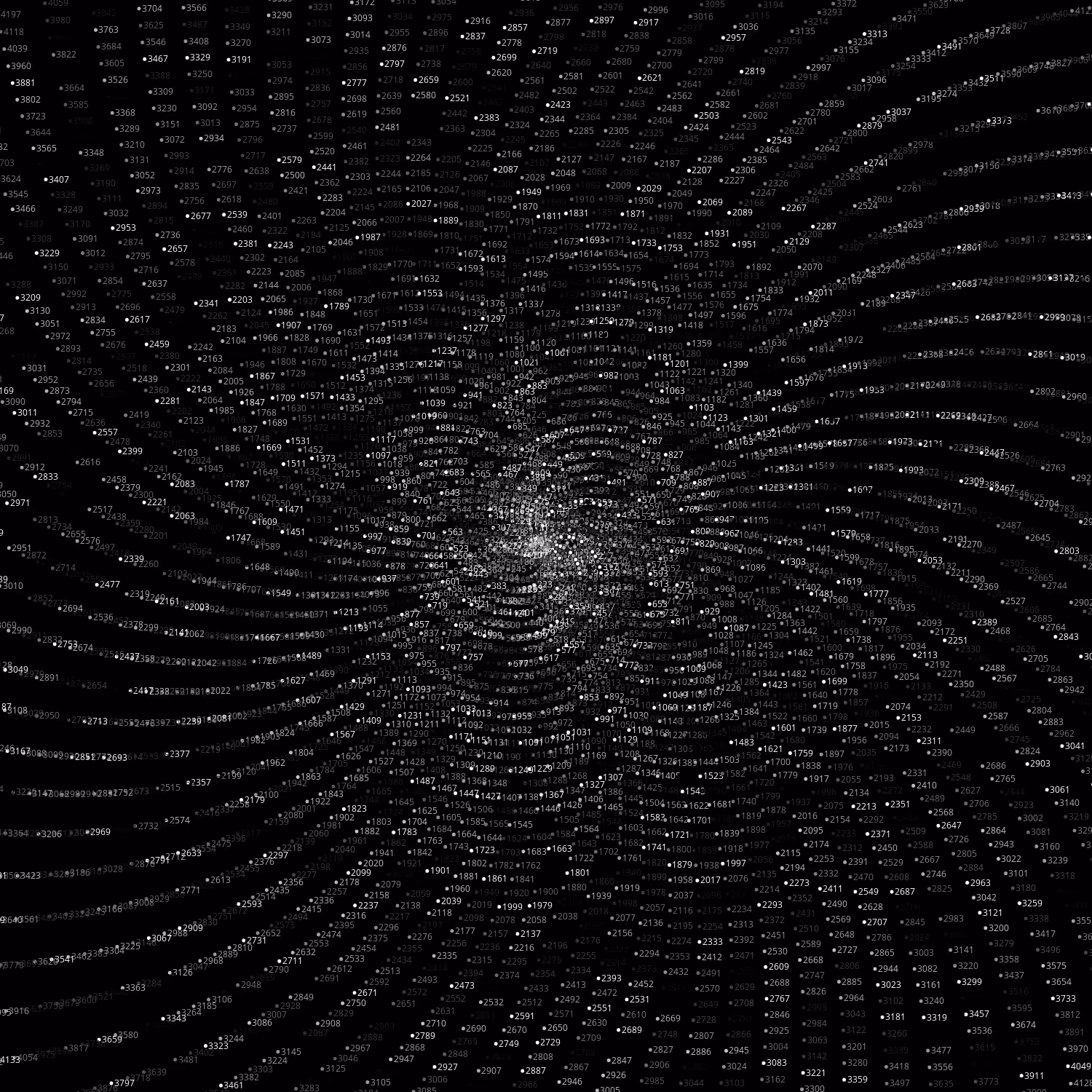 Polar Plot of Numbers #372