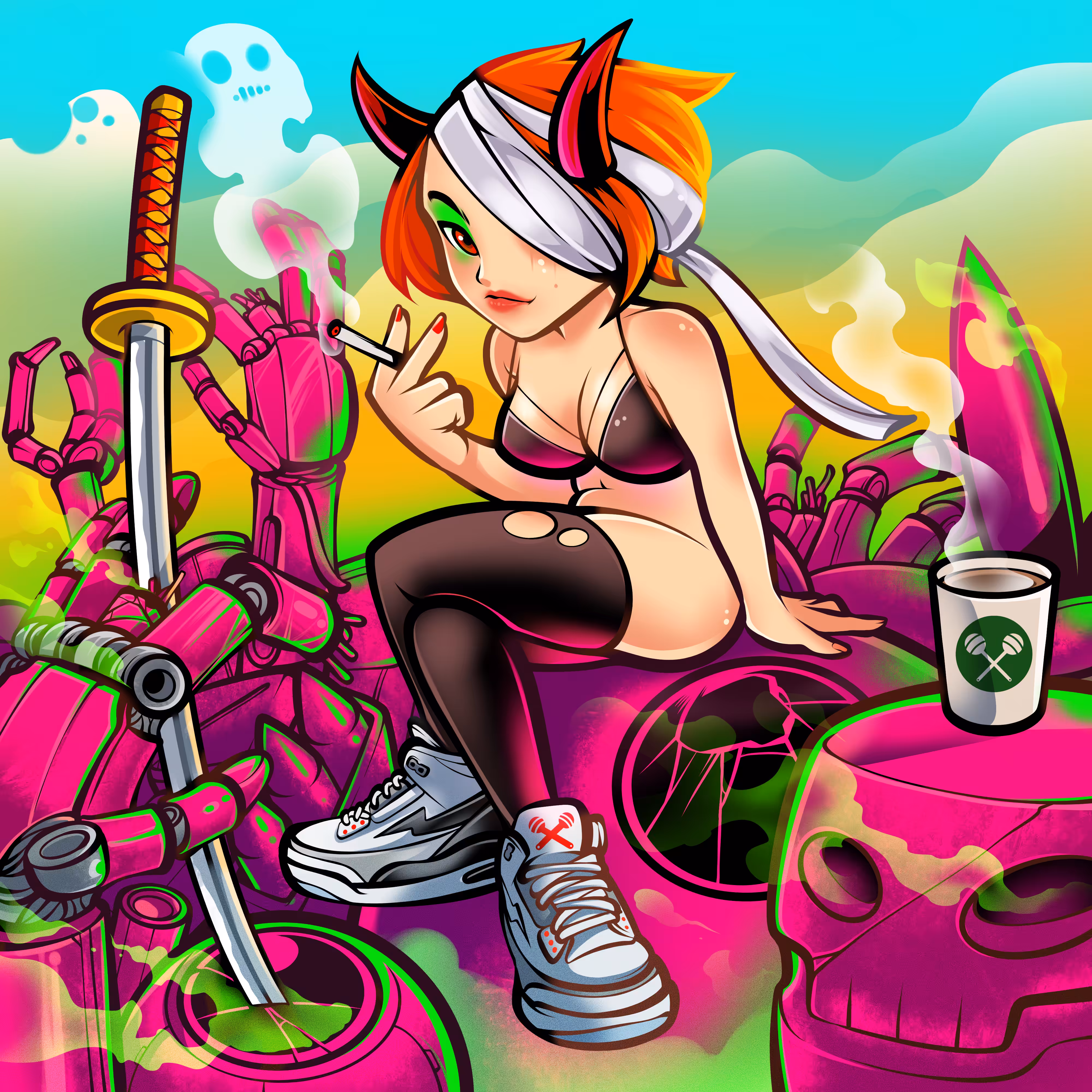smoking devil