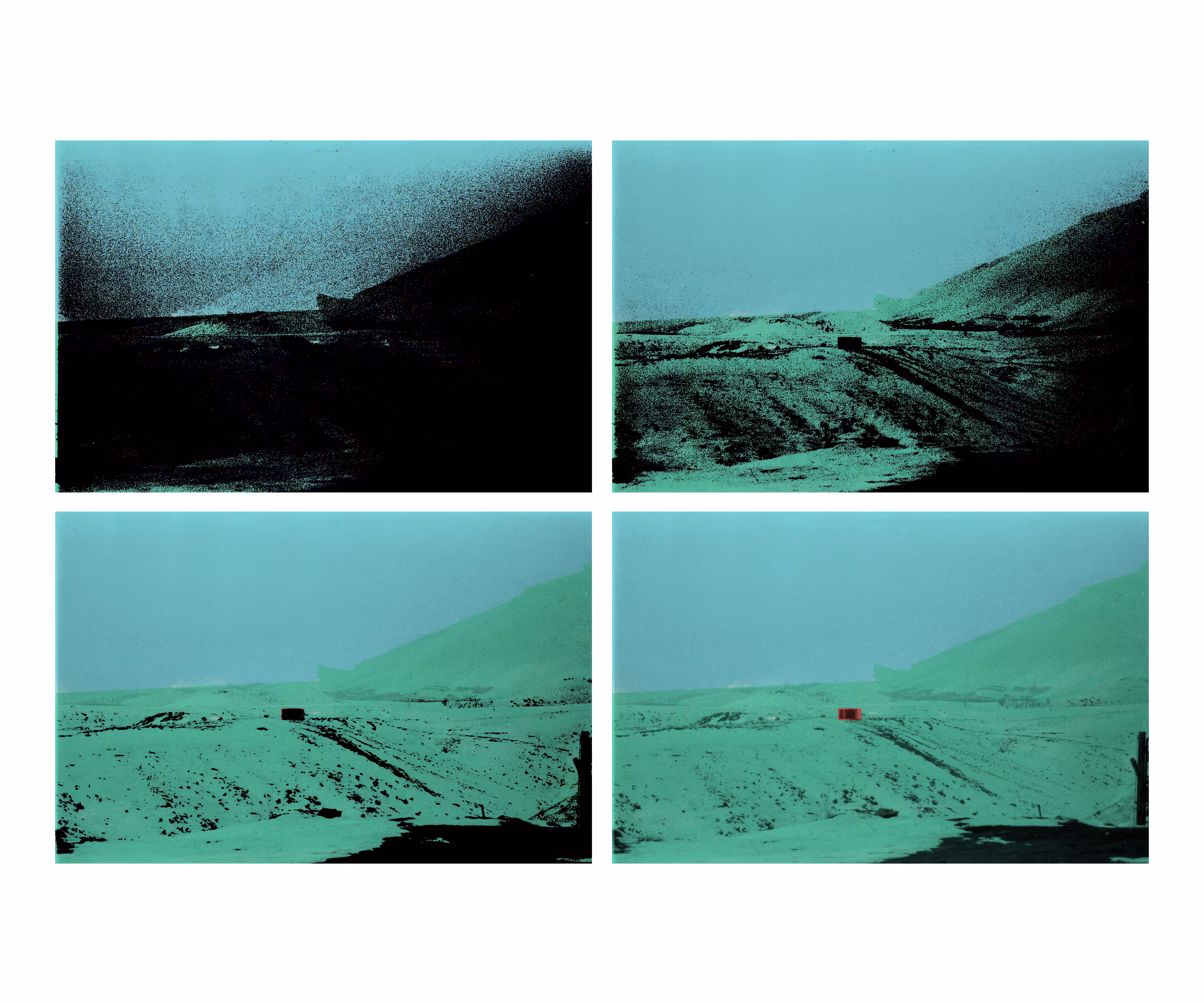 Dedicated to Andy Warhol NO#3_ Black to Blue