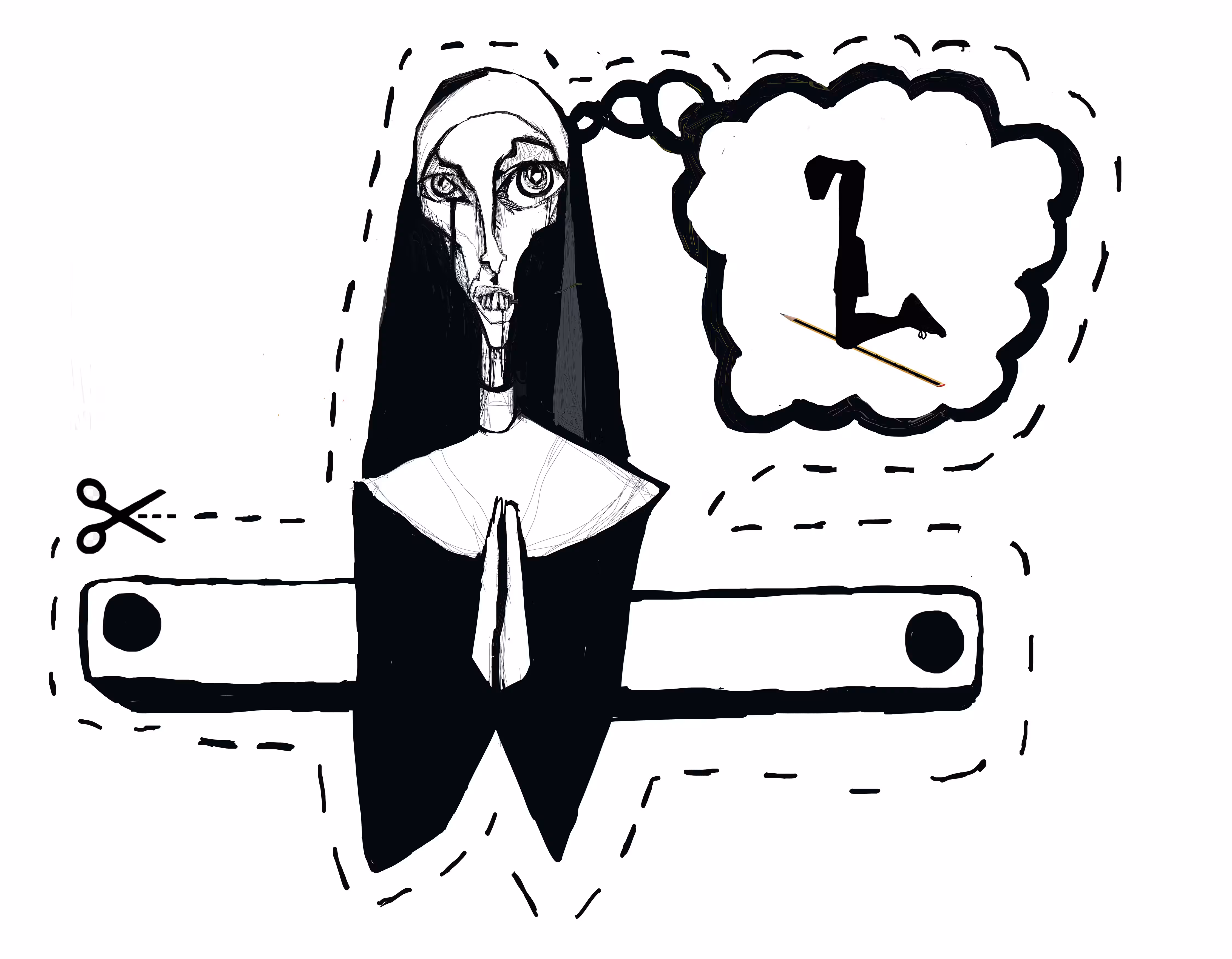 Potentially Disturbing Portable Nun 