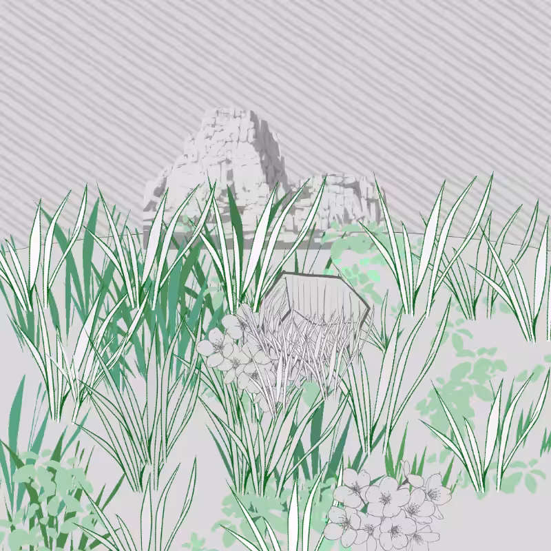 Wild Grass and Rubble #100
