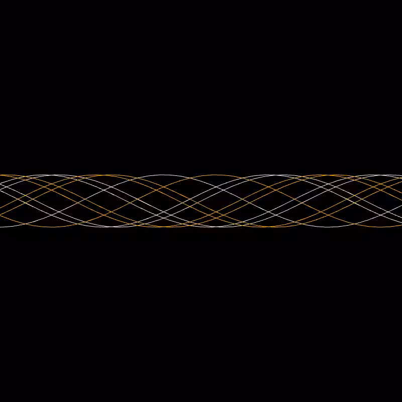 Genuary 15 ࿐ Sine Wave Finger Trap #6