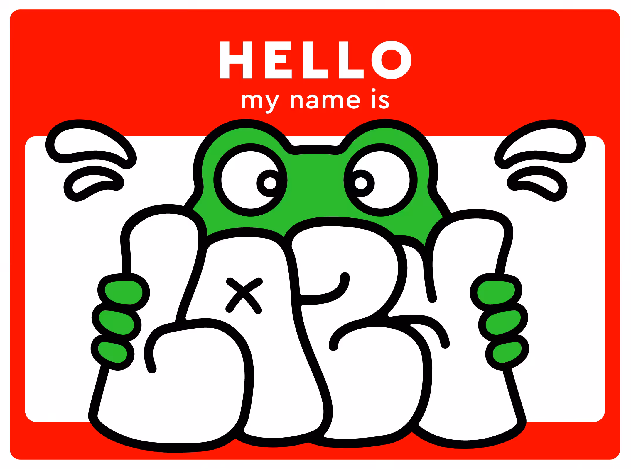Lazy Frogs Crew Sticker #01