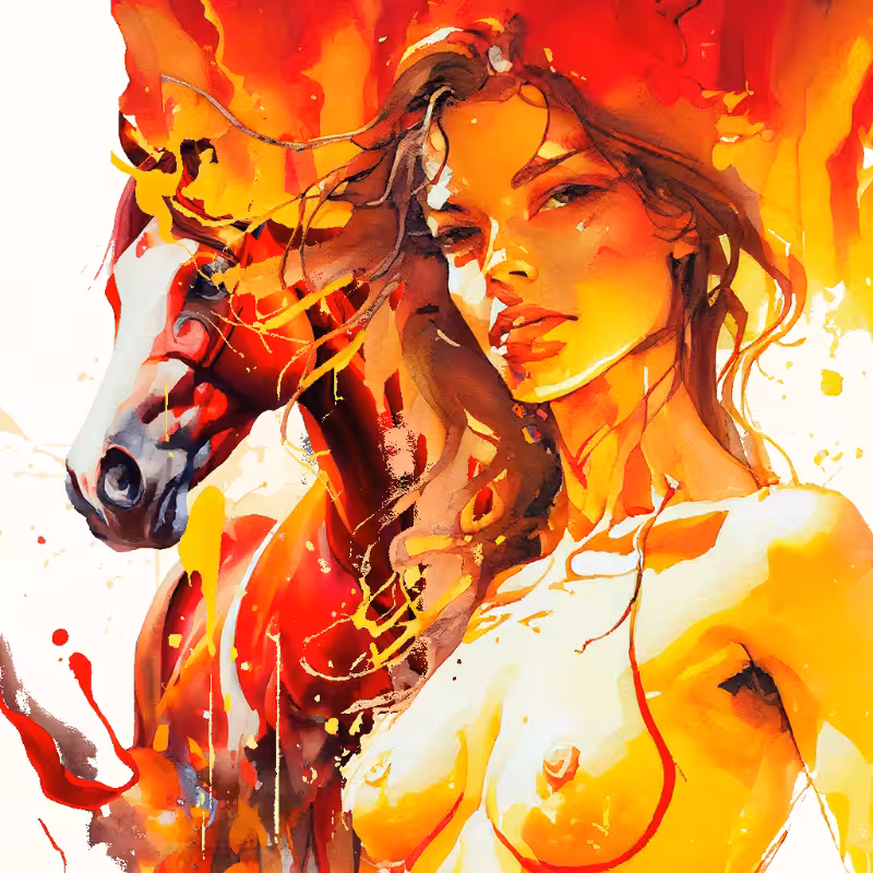 Artemis and Horse #16
