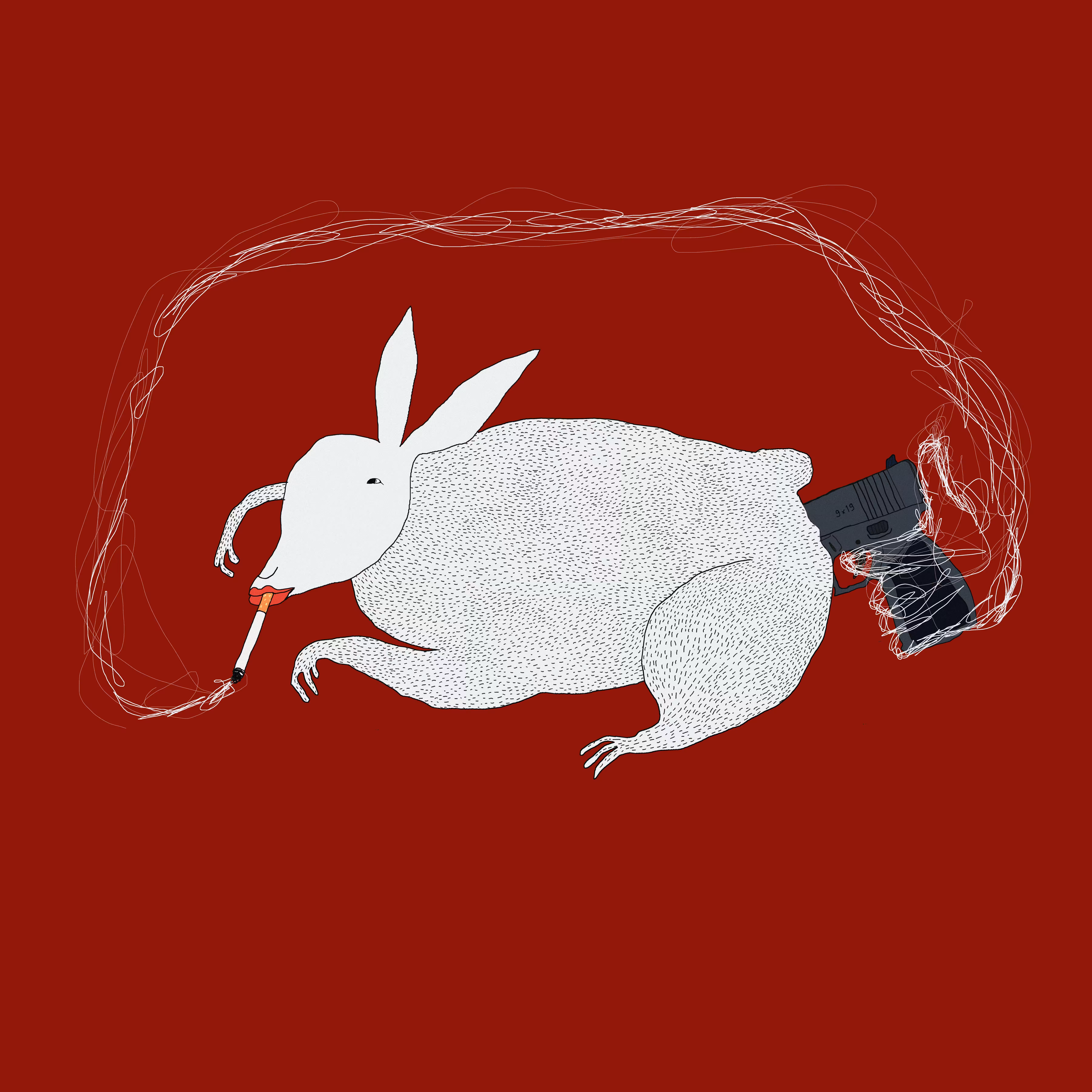 cose parallele: smoking kills you, rabbit