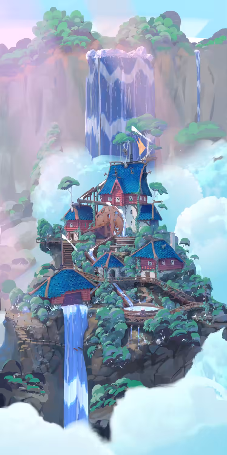 Mining tree house. Day.