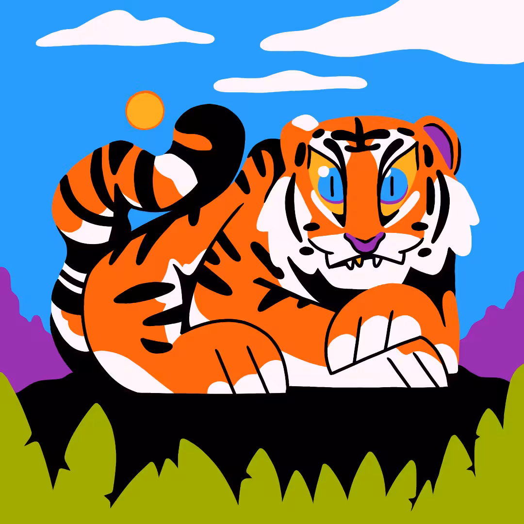 Big ol' Cats #2 (Tiger)