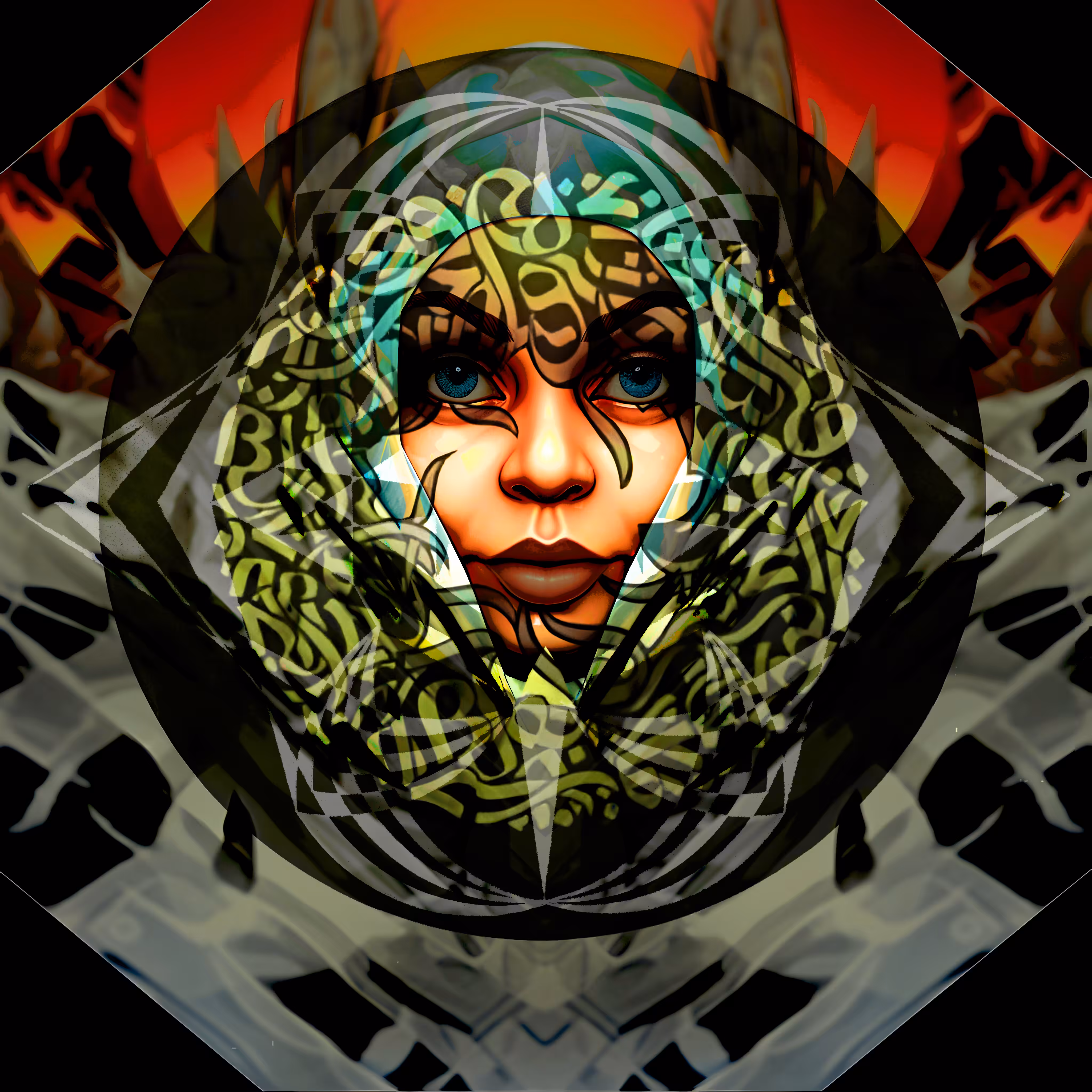Art Trio 0001: Callig, AI, Digital