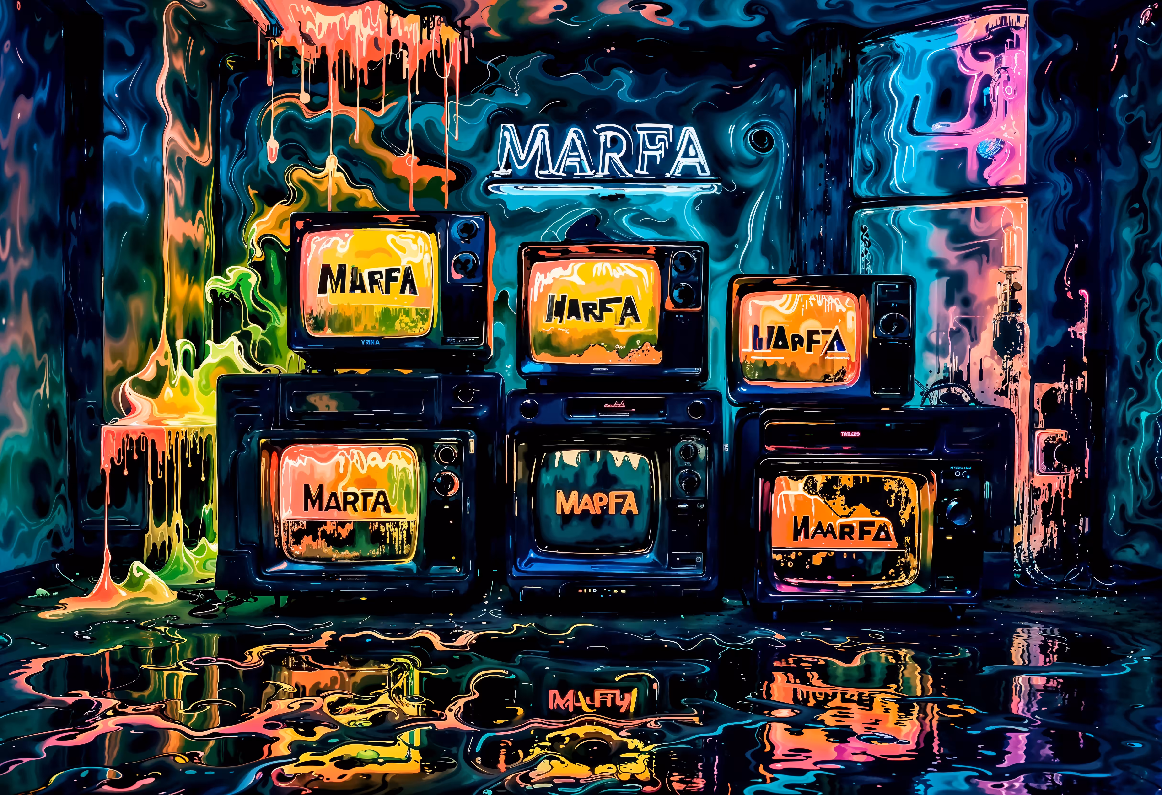The Marfa VHS Wall 📺 #2 -(WIYW - GANs, MJ6, SDXL & Magnific)