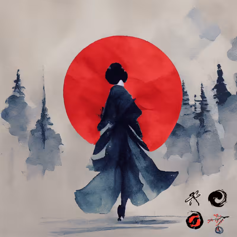 A walking geisha #15