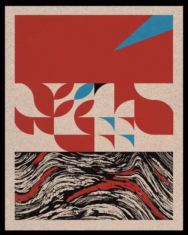 Bauhaus art #red #21