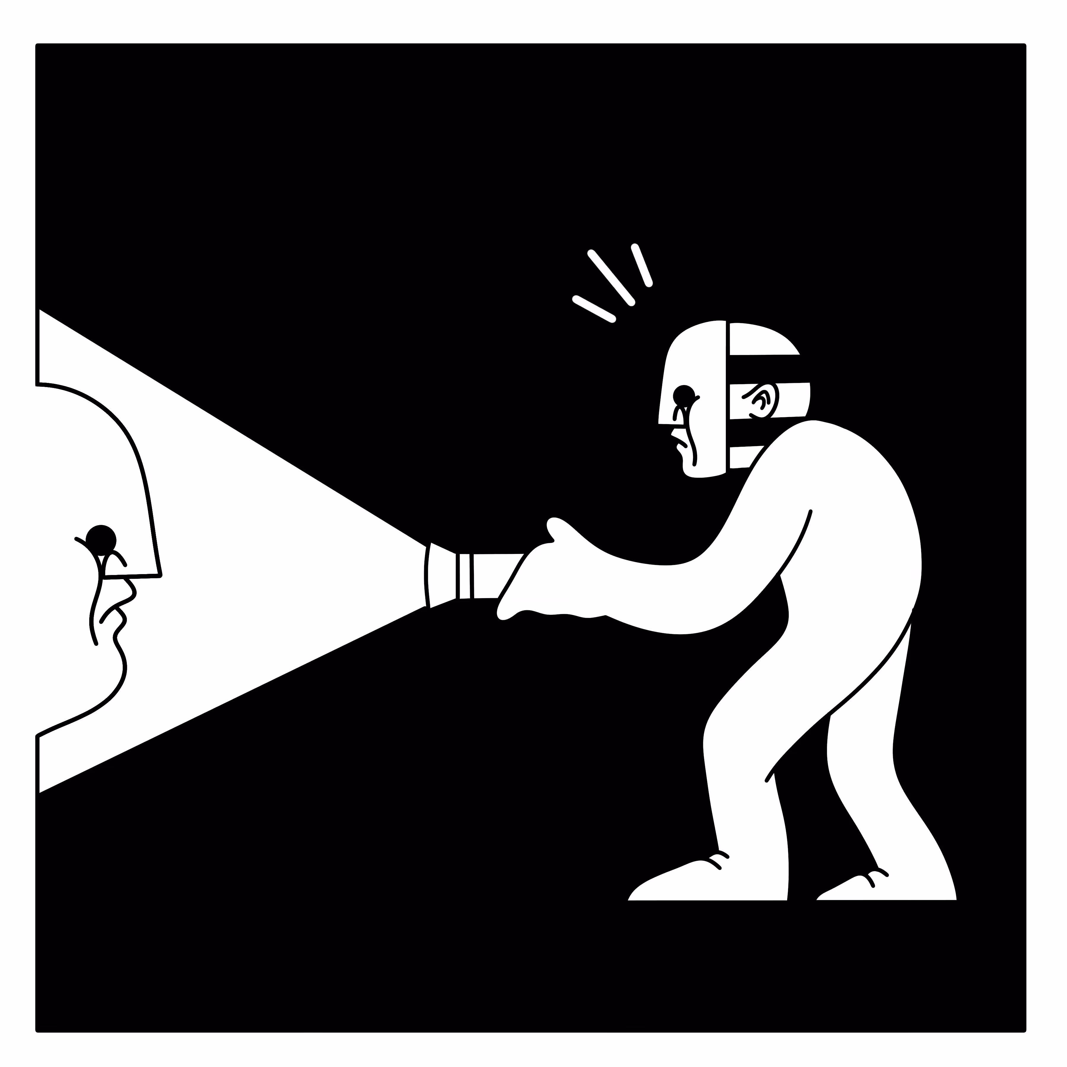 found in the dark