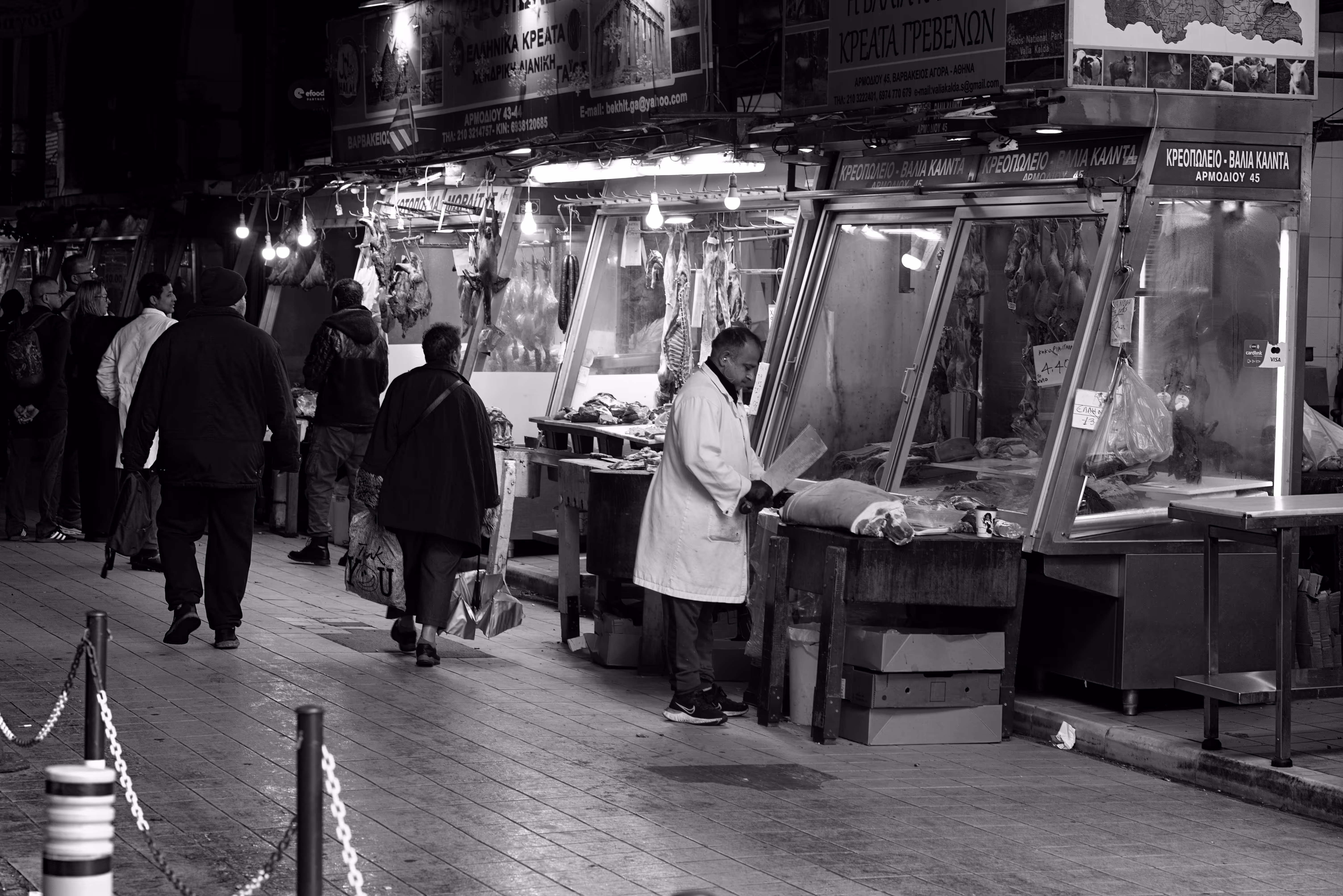 Black and White: The Meat Market