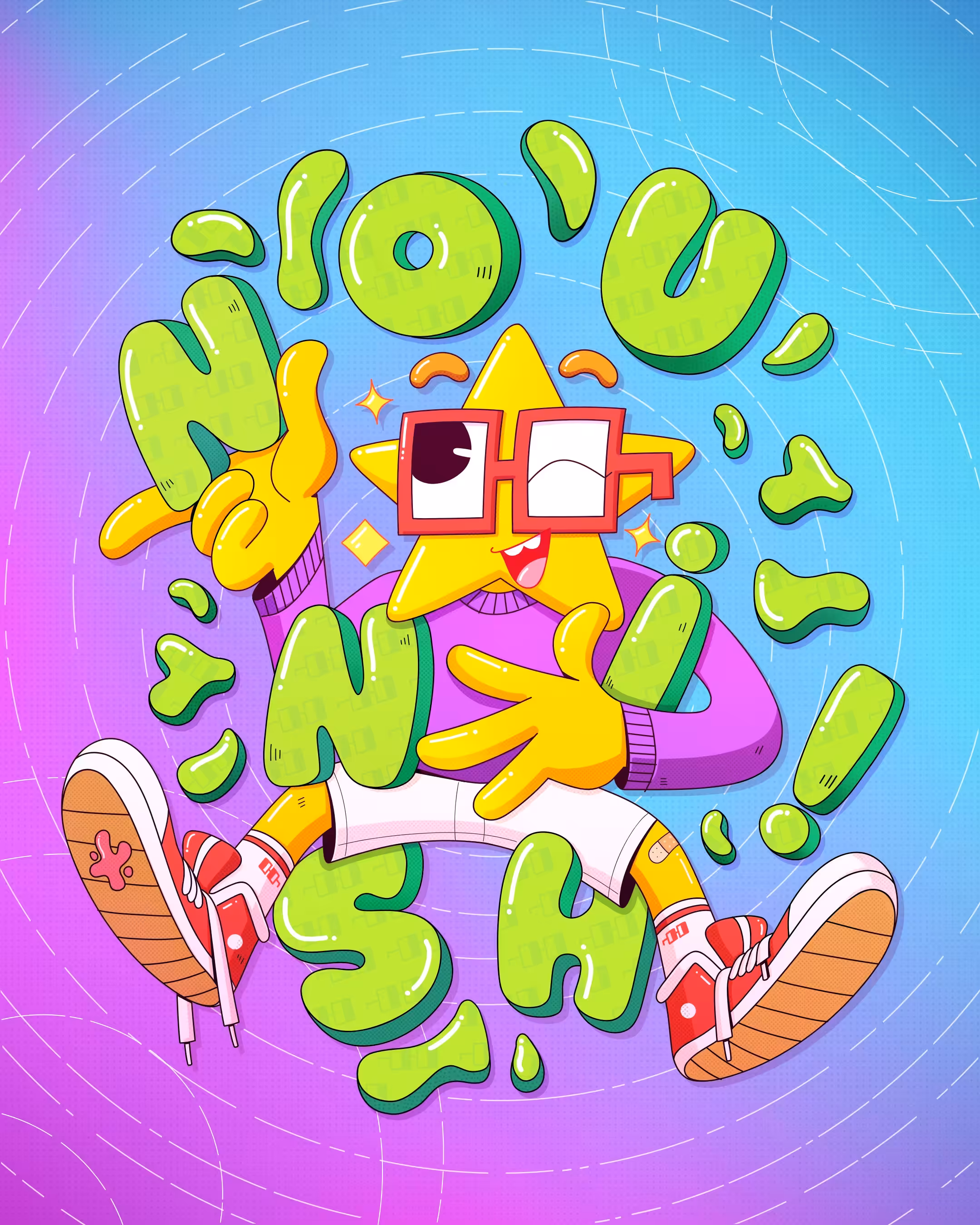 ILUSTRADORA - Nounish Starshine