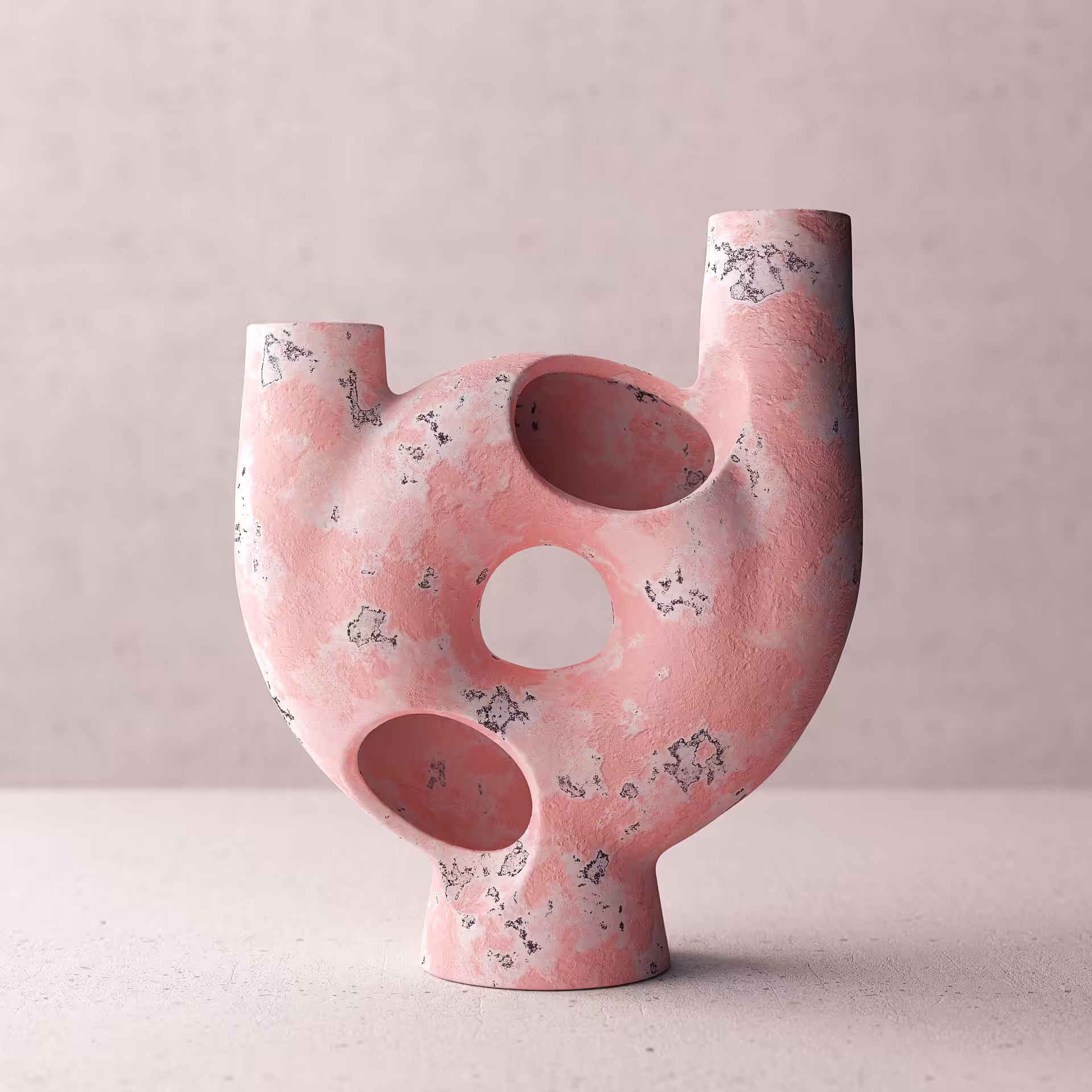 Digital Ceramics | Horny Vase | Pink