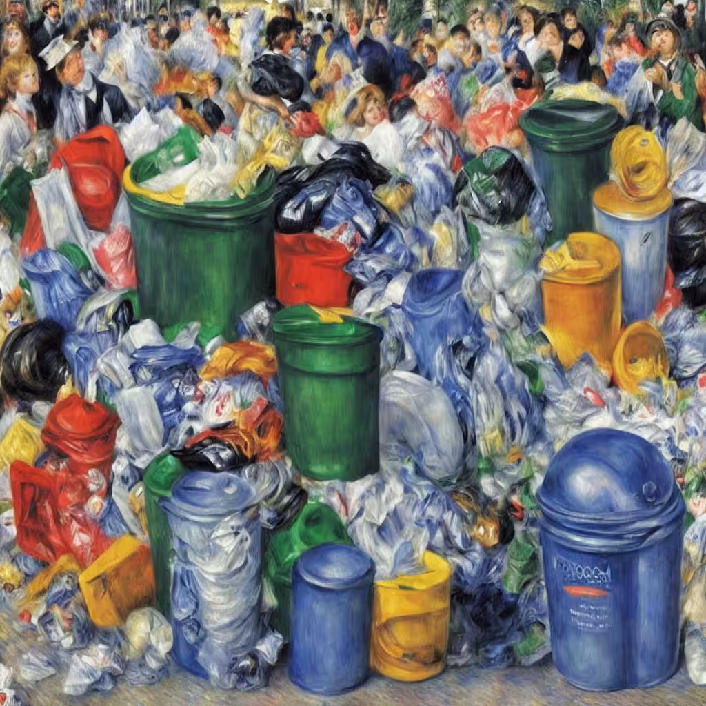 Trash of the Moulin de la Galette