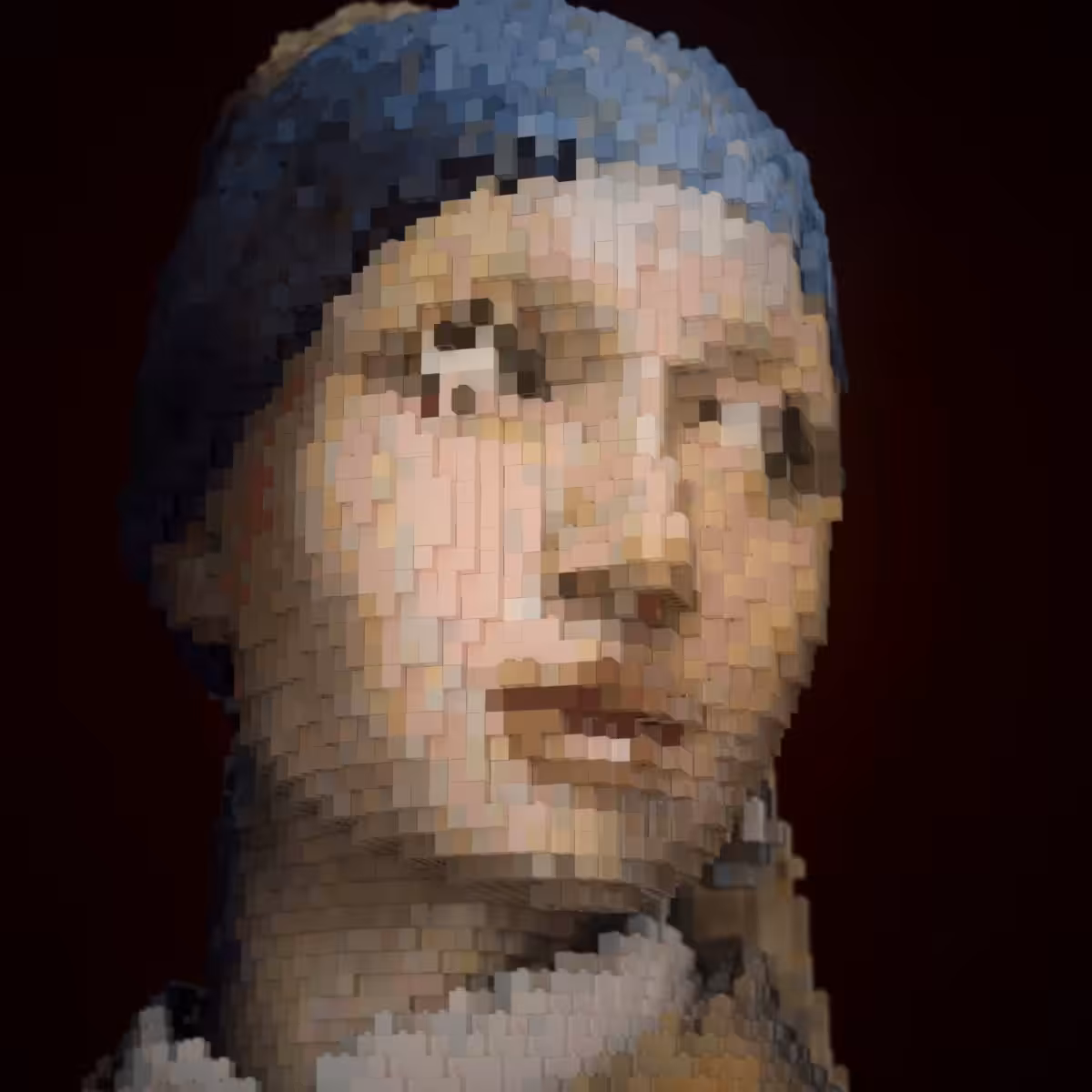 Girl with a Voxels Earring
