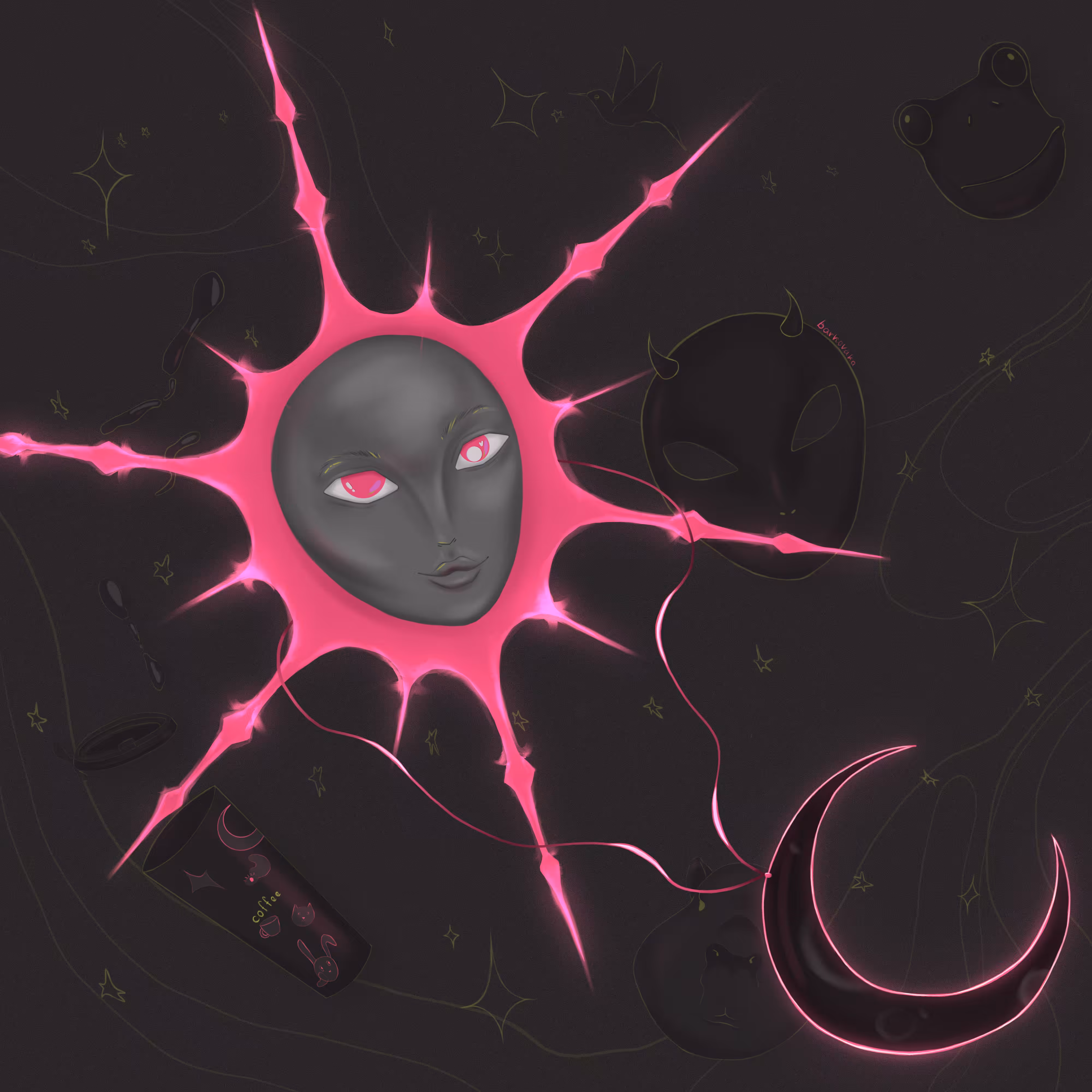 In the dark