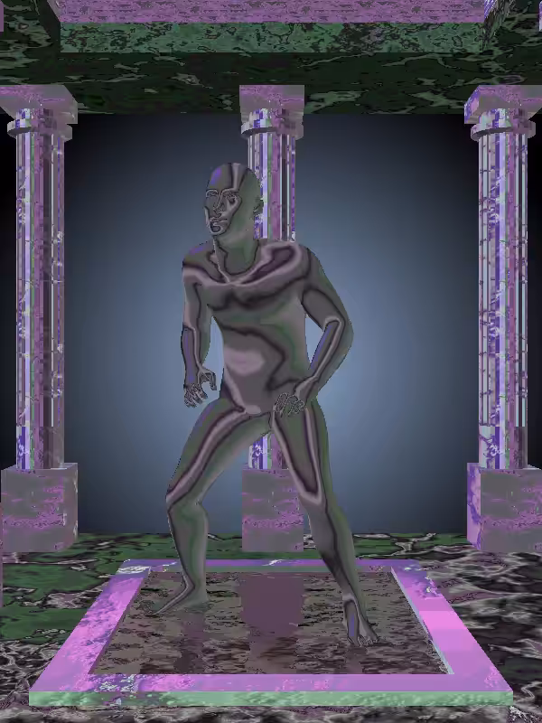 HeavenComputer: The Kicking Normie Green Man #6054