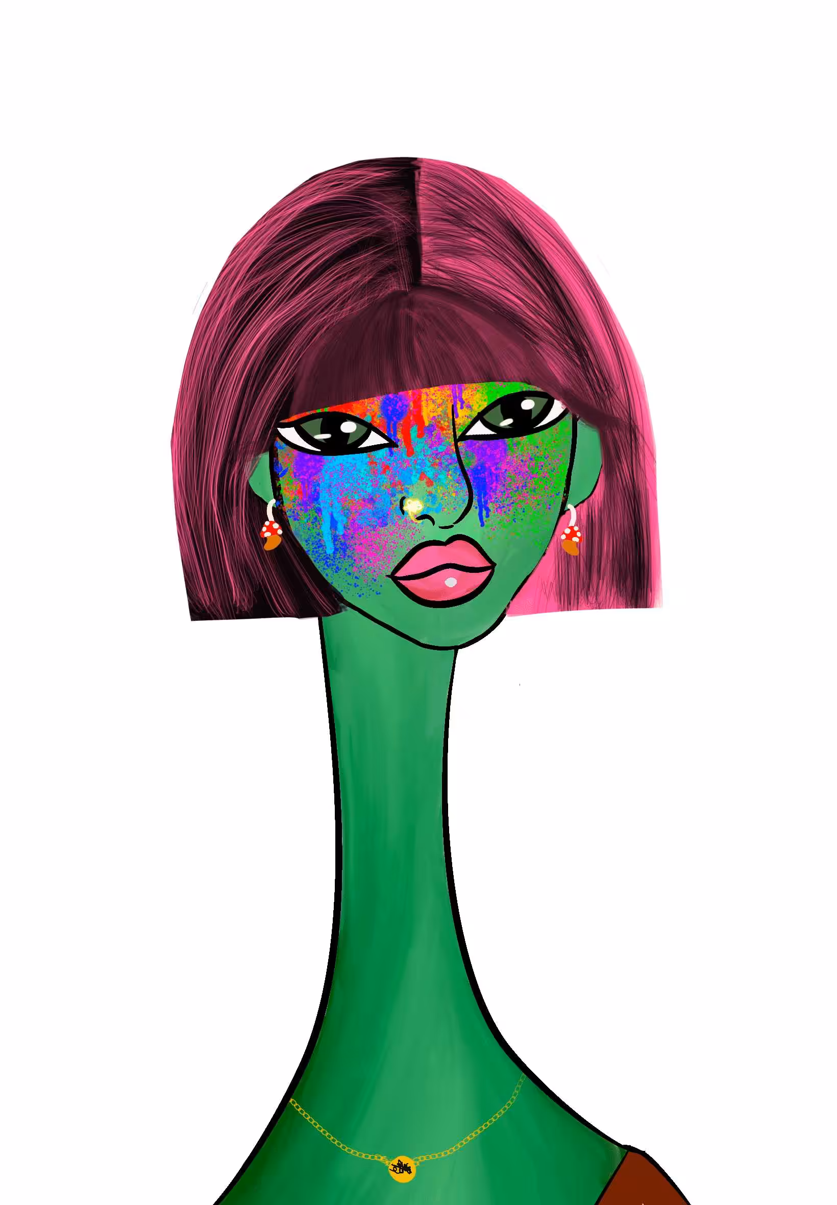 Long Neckie Ladies: Long Neckie Lady #483