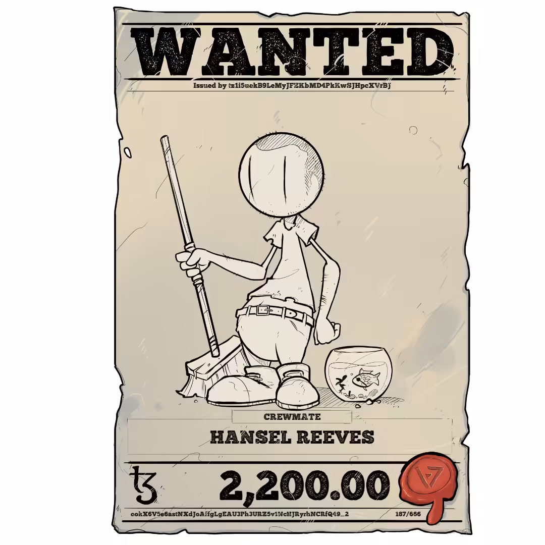 HANSEL REEVES | TEZOS PIRATE 187/666