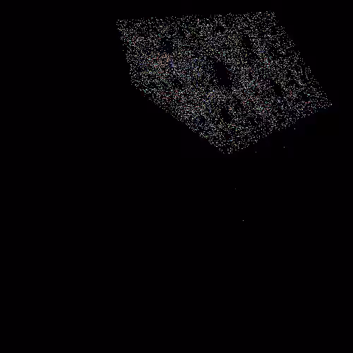 abstract random pixel and color