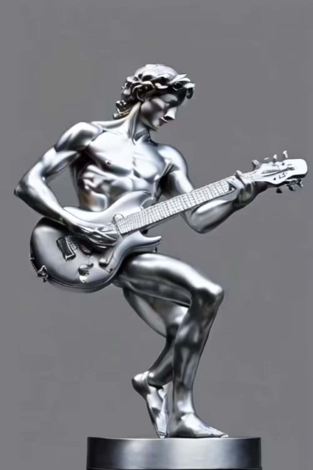 Rocker David - Silver sculpture