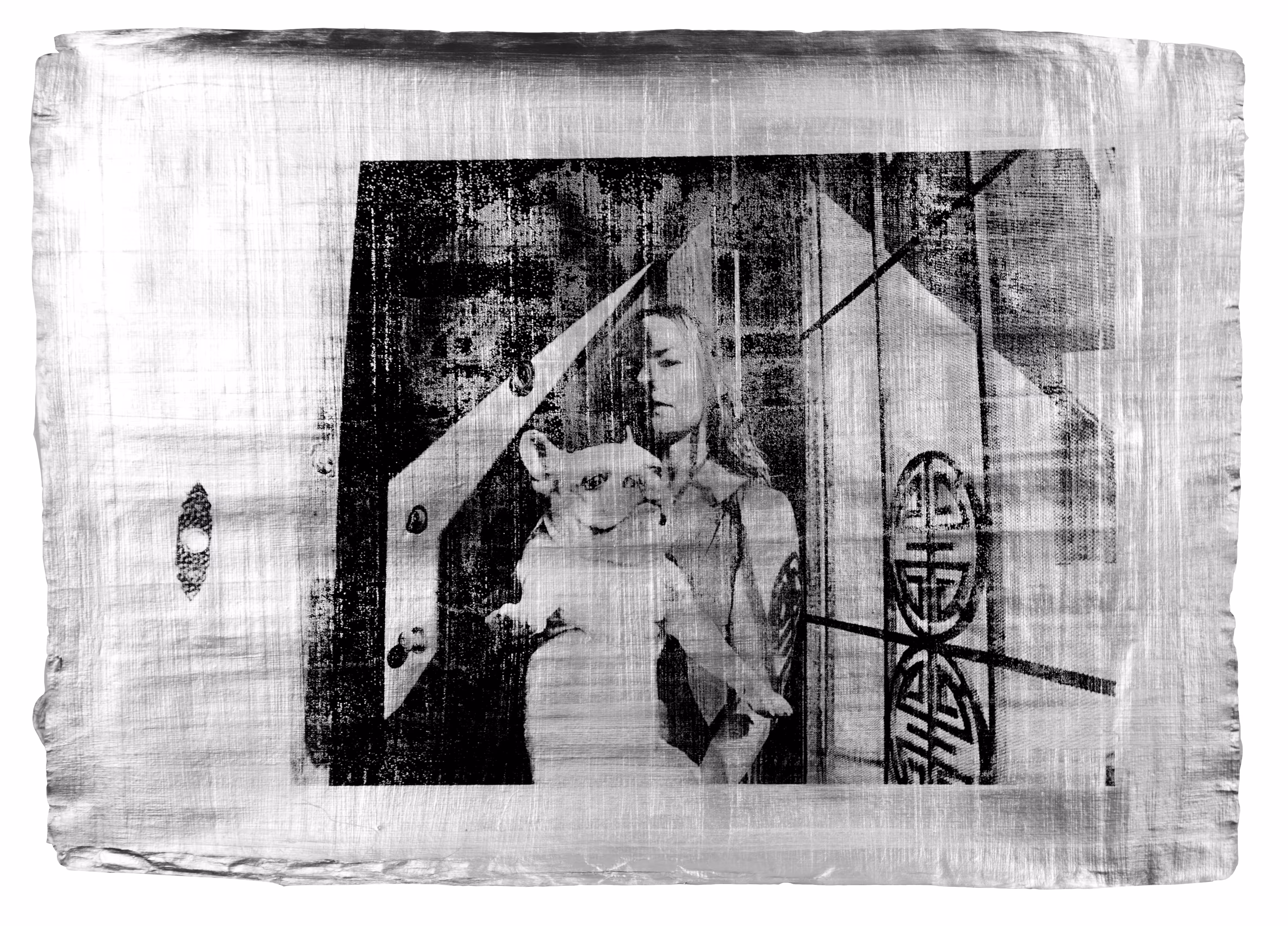 Justin Aversano - Nine of Coins - Physical Tarot Scroll - Silver