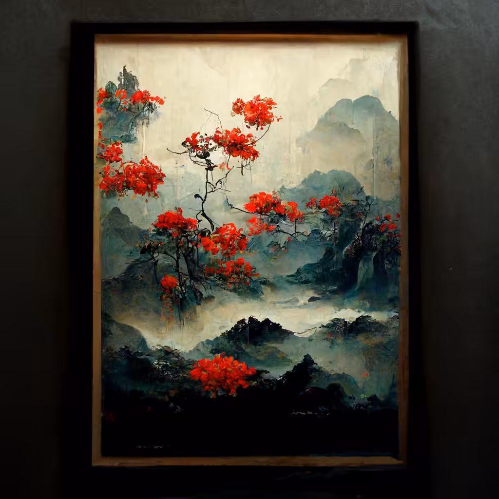 Mountains and trees #15