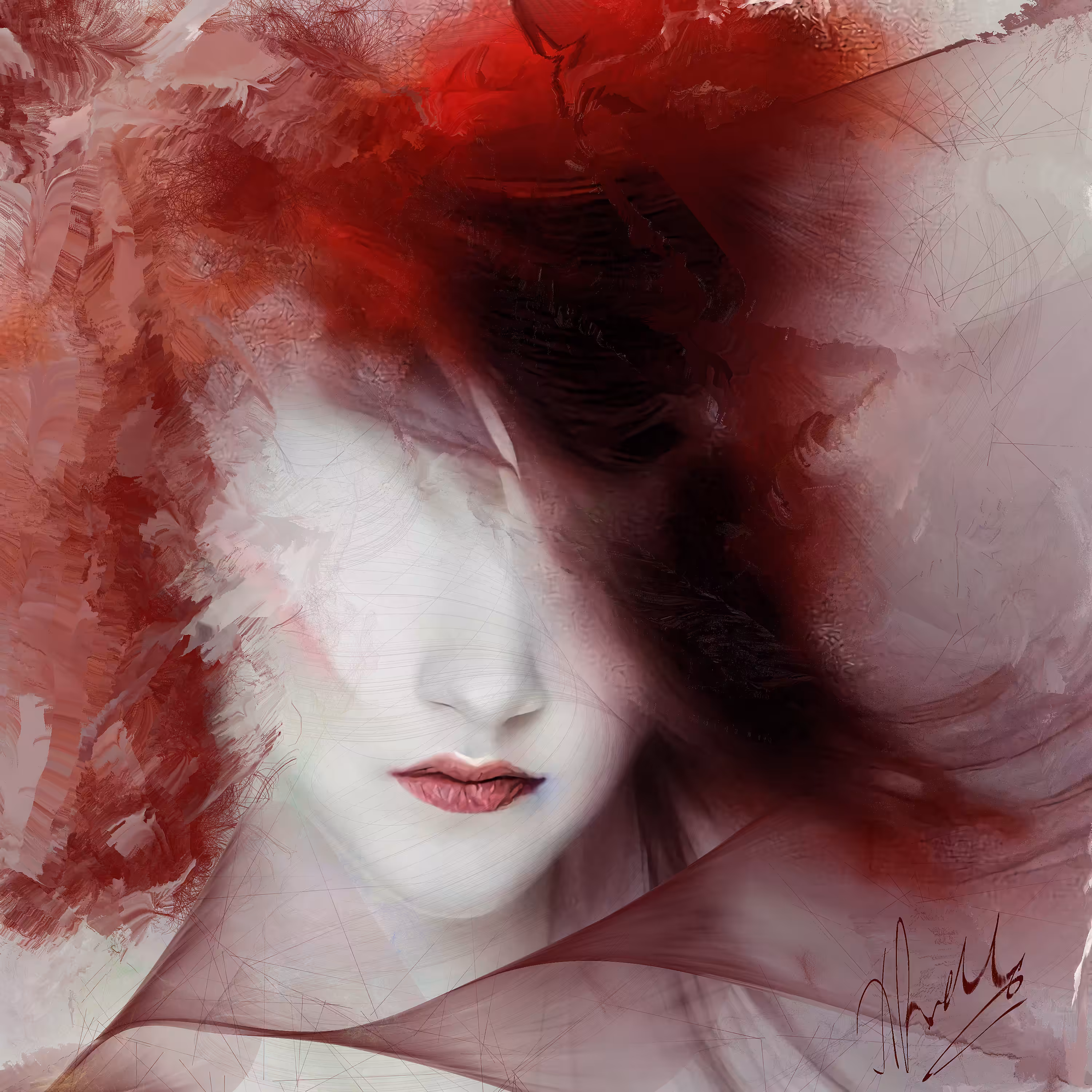 Driven by passion, diving in life's essences with all her being, loosing it all and finding it back, again and again, trust and fear go hand by hand, in art she is safe