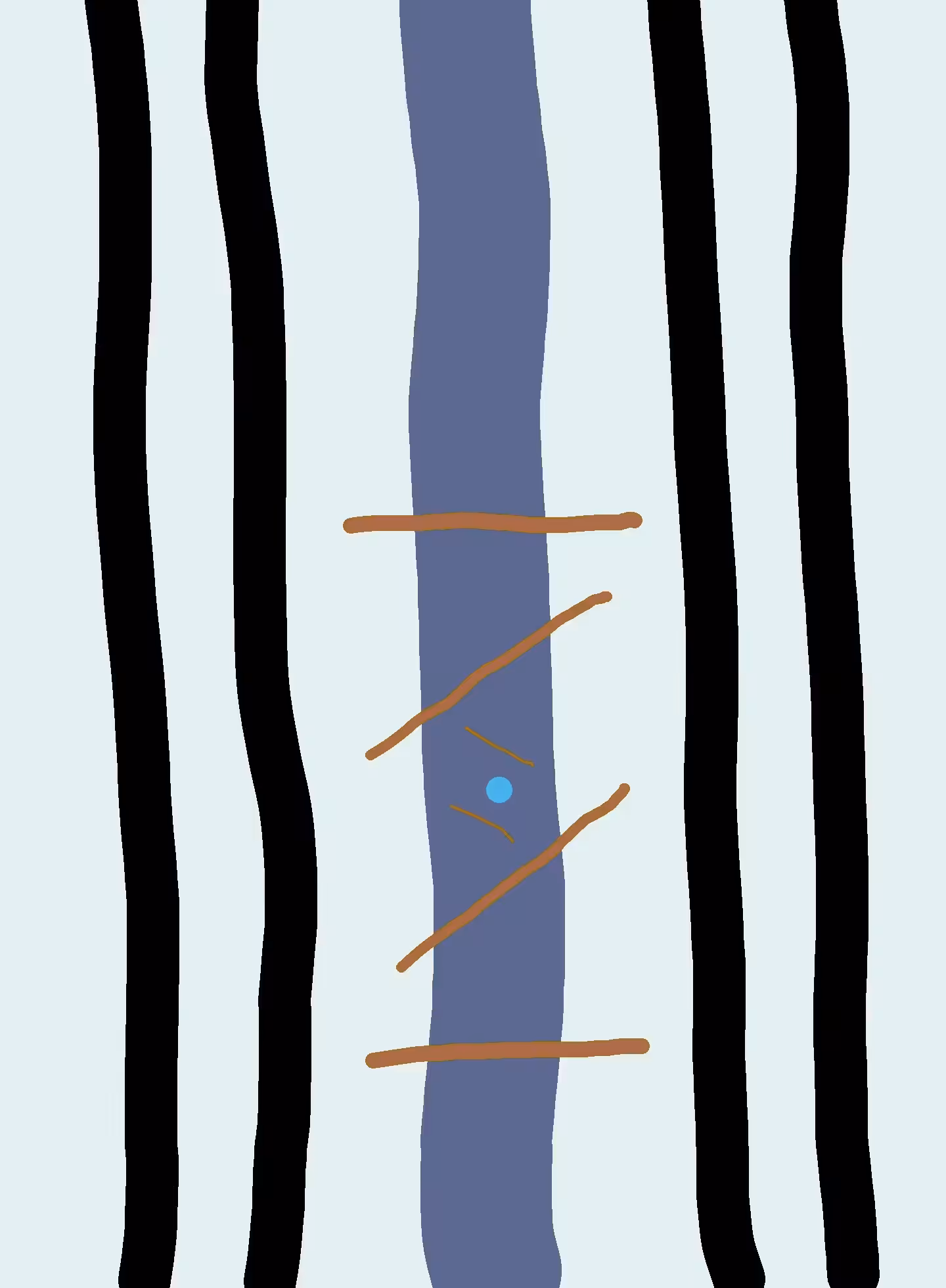 The beginning of style 2 - Stripes and dots: Rings of the Galaxy (cold)